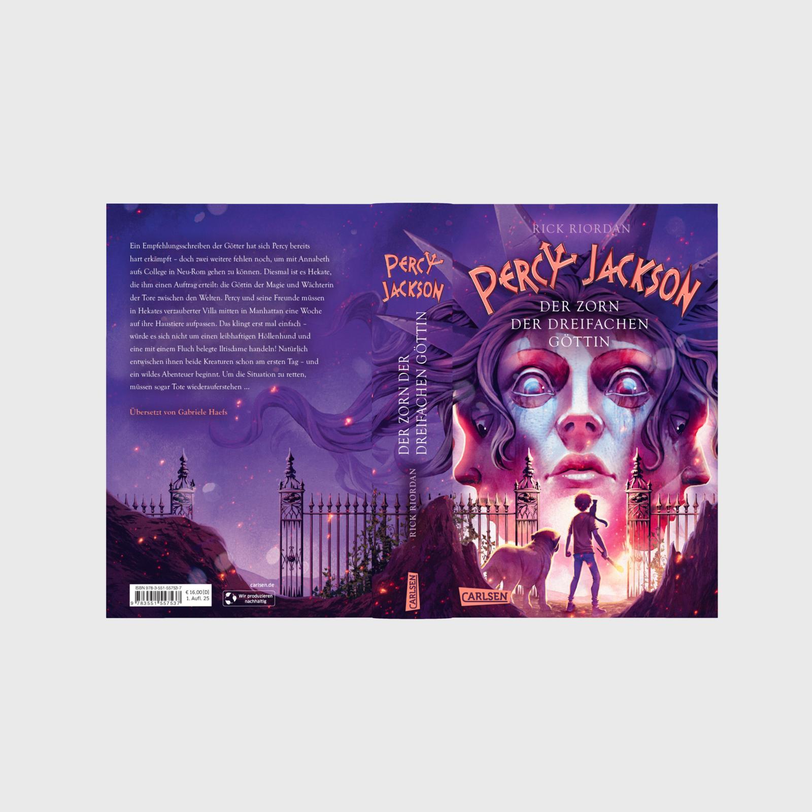 Beispielinhalt (Bild) Percy Jackson 7: Der Zorn der dreifachen Göttin