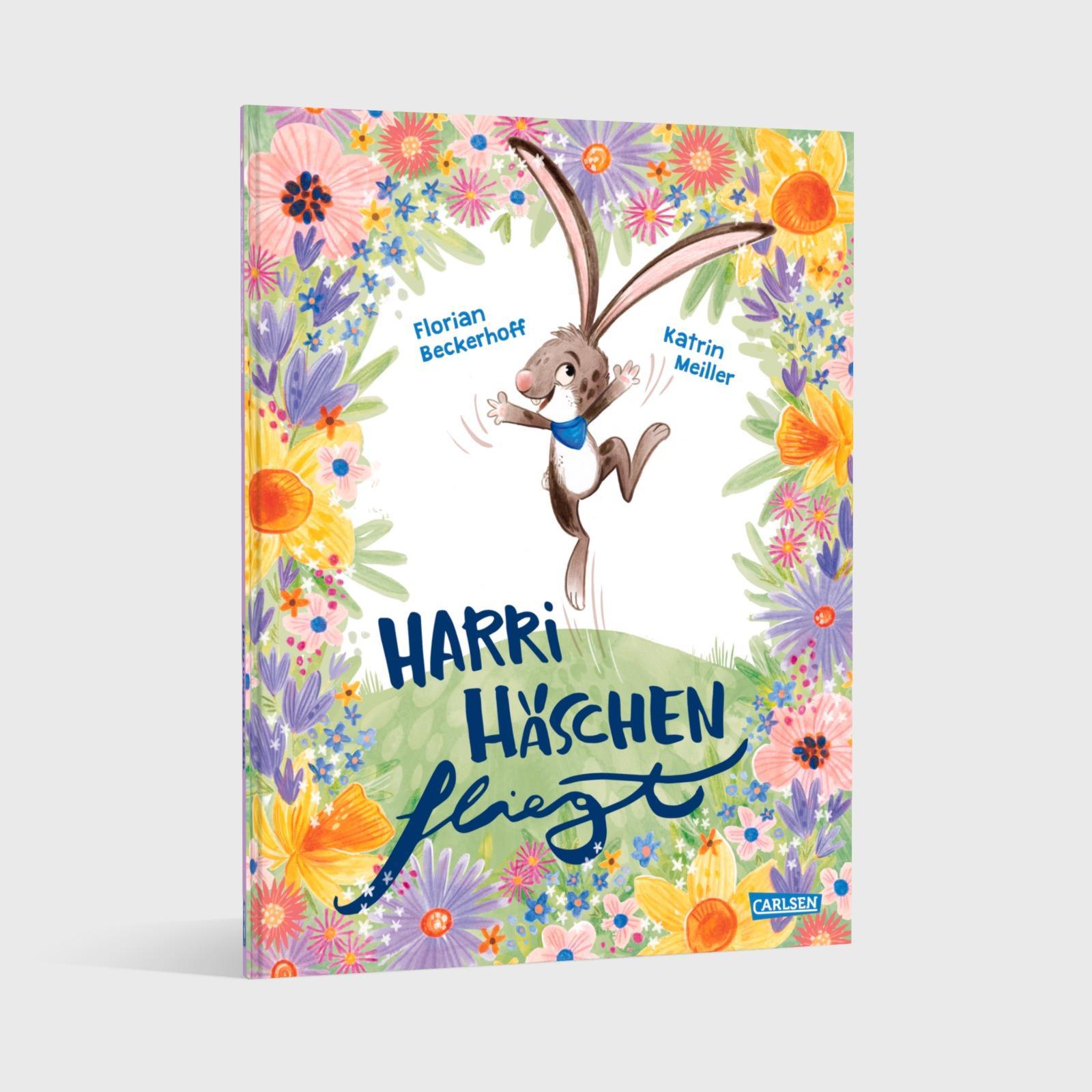 Beispielinhalt (Bild) Harri Häschen fliegt