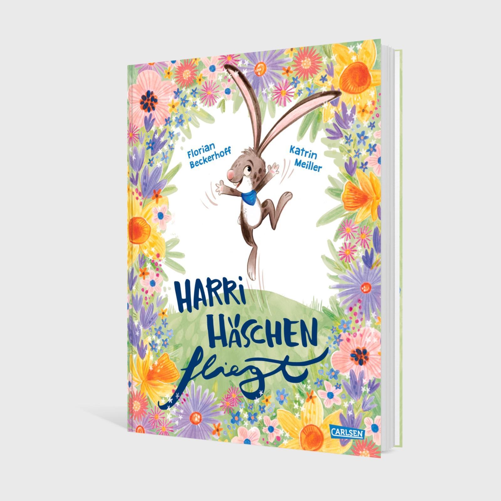 Beispielinhalt (Bild) Harri Häschen fliegt