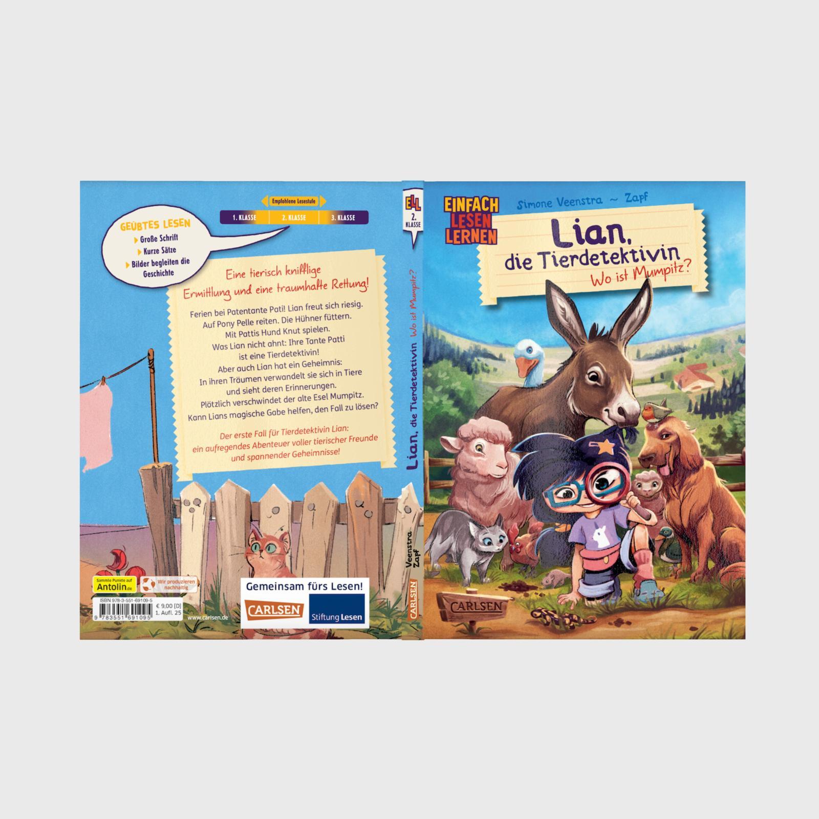 Beispielinhalt (Bild) Lian, die Tierdetektivin 1: Wo ist Mumpitz?