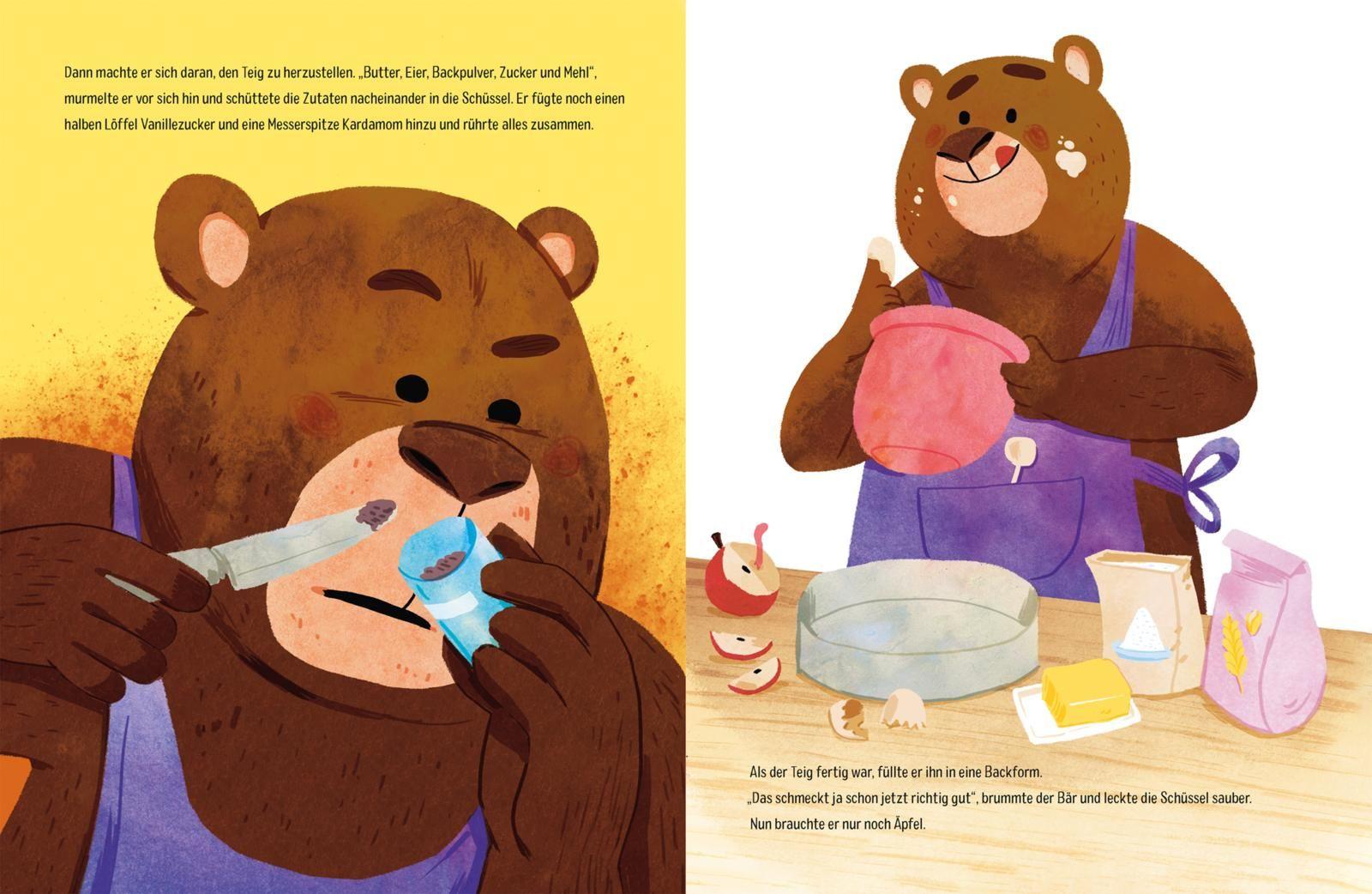 Beispielinhalt (Bild) Vier Freunde und ein Apfelkuchen