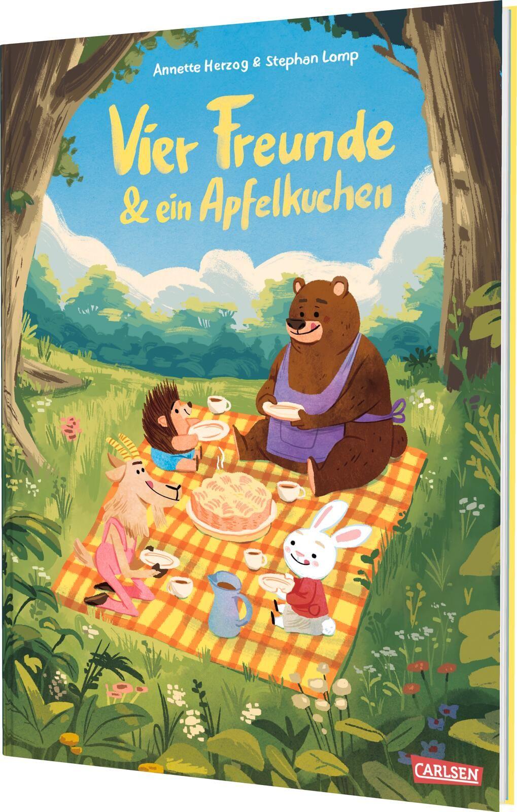 Vorderes Coverbild Vier Freunde und ein Apfelkuchen