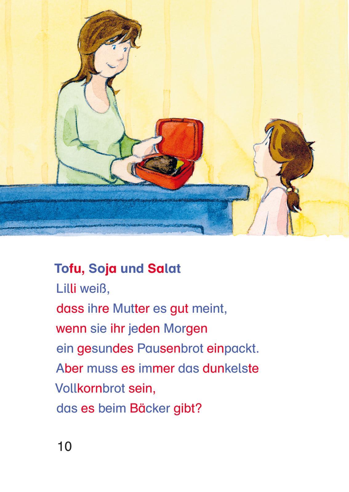 Beispielinhalt (Bild) LESEMAUS zum Lesenlernen Sammelbände: Die schönsten Silben-Geschichten zum Schulstart