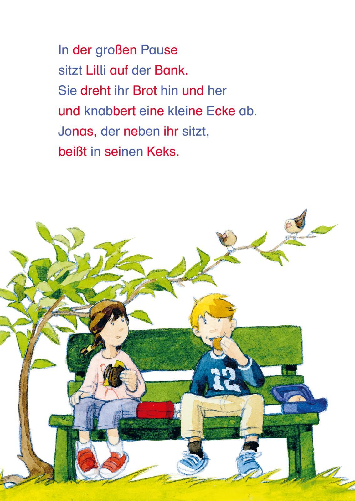Beispielinhalt (Bild) LESEMAUS zum Lesenlernen Sammelbände: Die schönsten Silben-Geschichten zum Schulstart