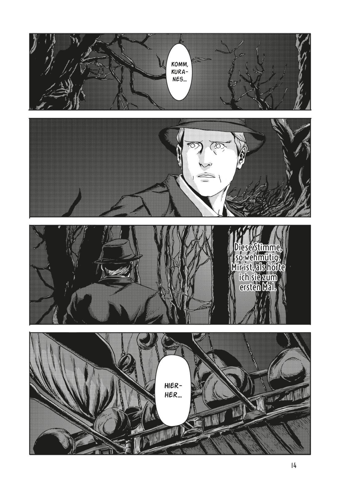 Beispielinhalt (Bild) H.P. Lovecraft Manga: Die Katzen von Ulthar