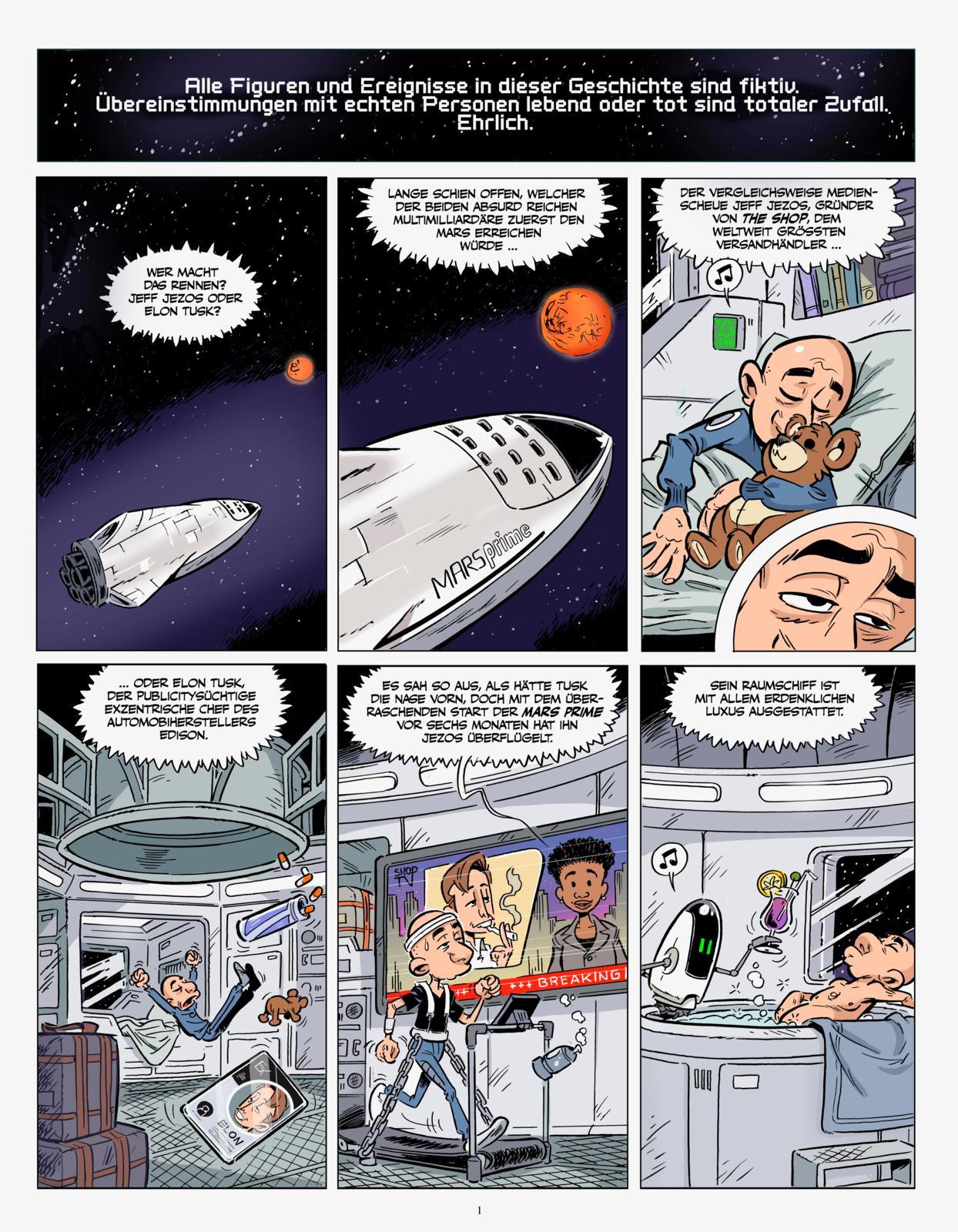 Beispielinhalt (Bild) Elon & Jeff on Mars