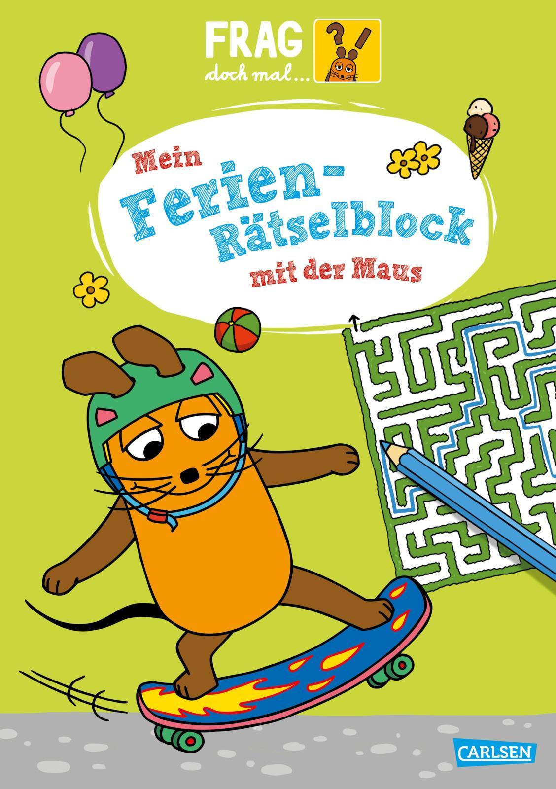 Vorderes Coverbild Frag doch mal ... die Maus: Mein Ferien-Rätselblock mit der Maus
