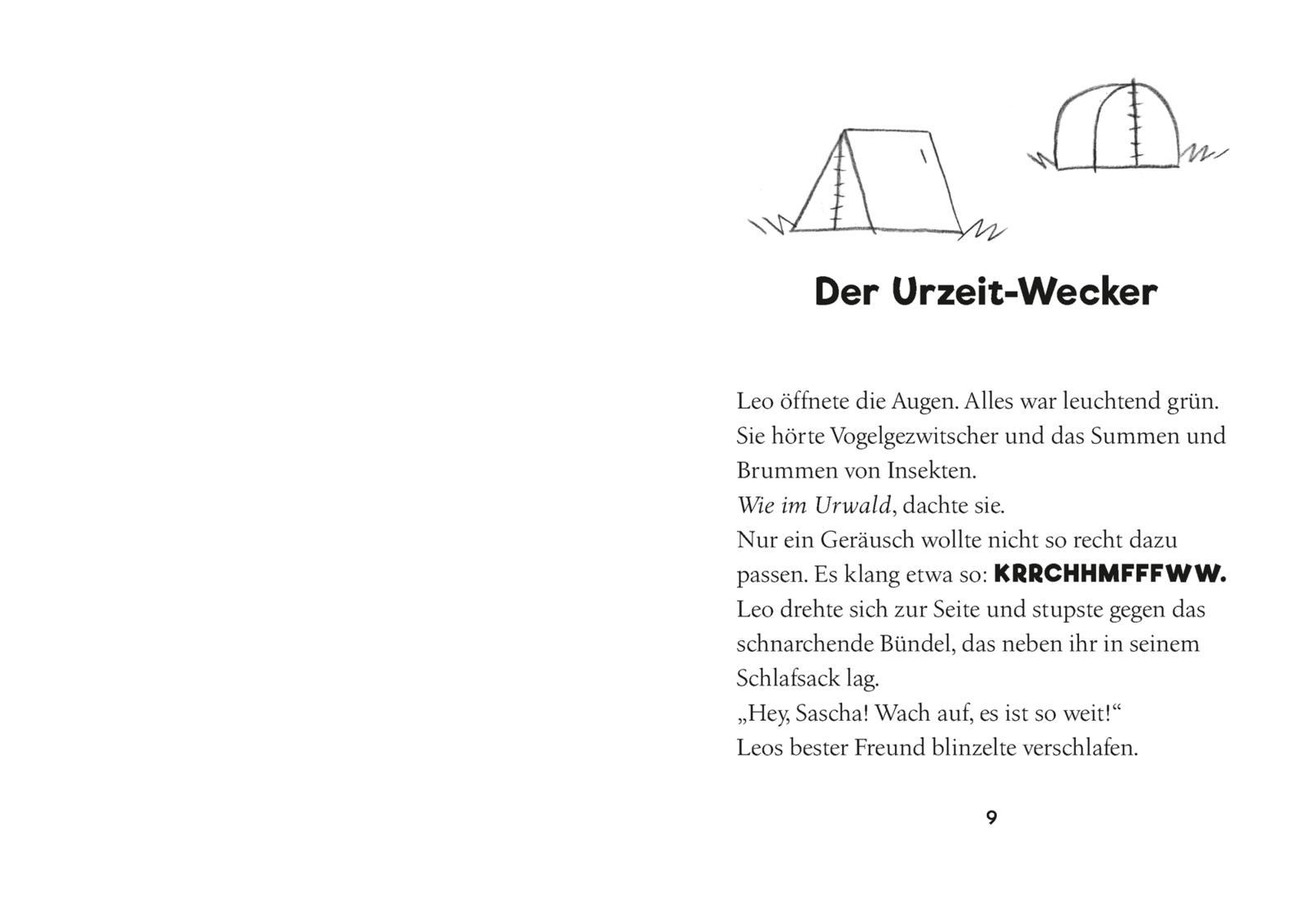 Beispielinhalt (Bild) Tiberius Rex 3: Ein Dino zeltet