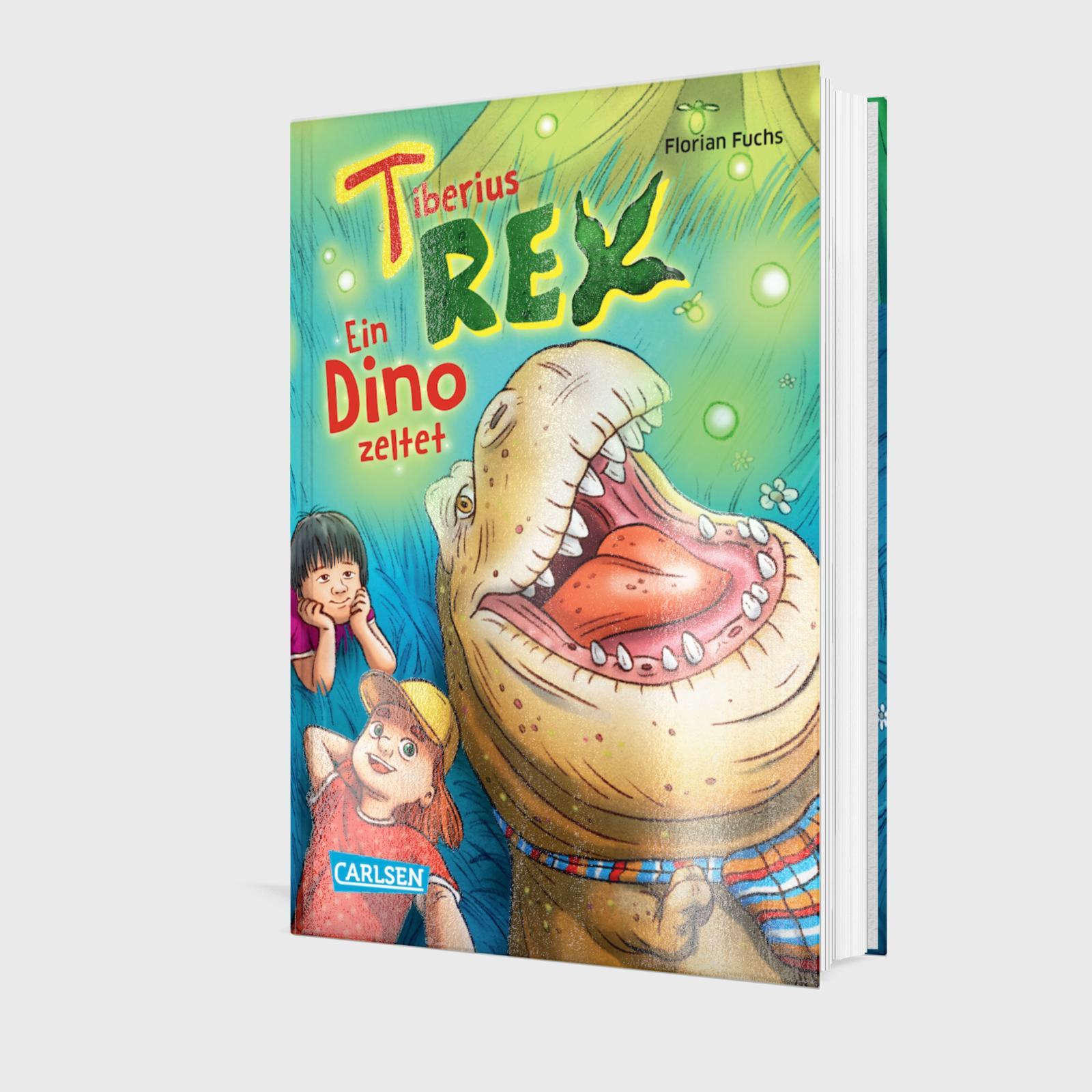 Beispielinhalt (Bild) Tiberius Rex 3: Ein Dino zeltet