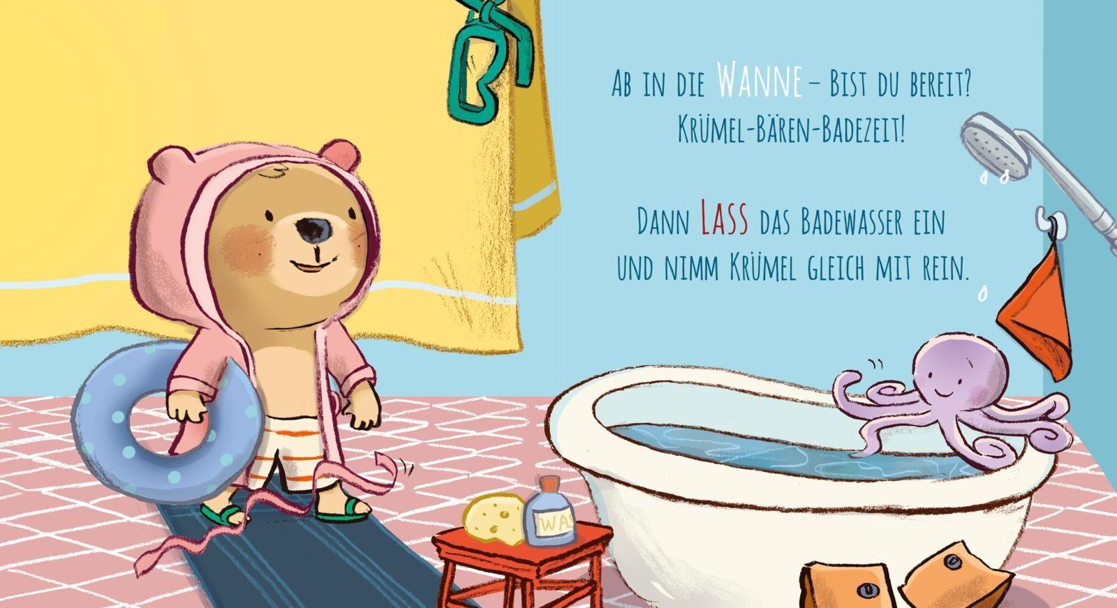 Beispielinhalt (Bild) Baby Pixi (unkaputtbar) 85: Mein erstes Bilderbuch zum Mitmachen: Badest du mich?