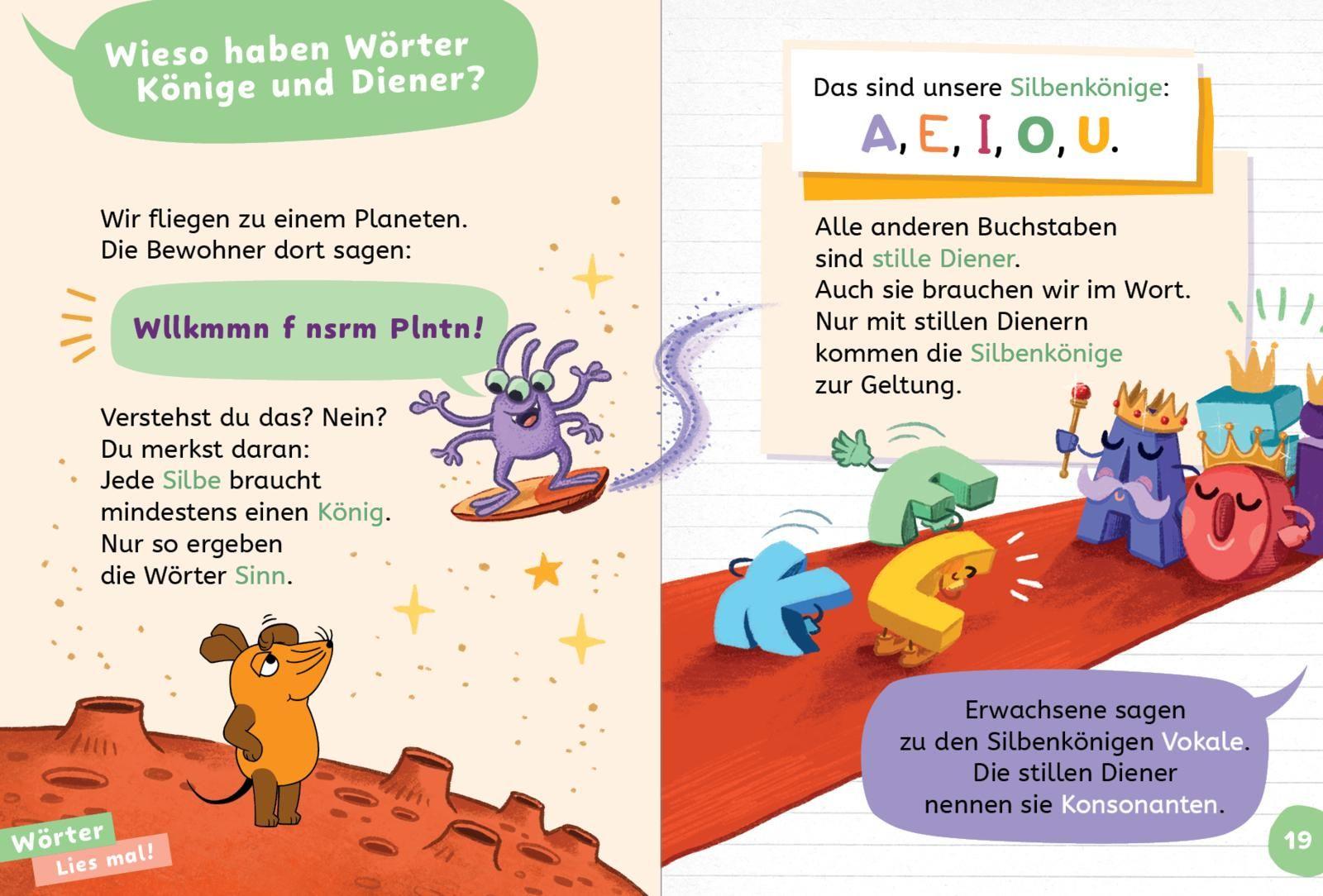 Beispielinhalt (Bild) Frag doch mal ... die Maus: Wissen zum Schulstart: Deutsch