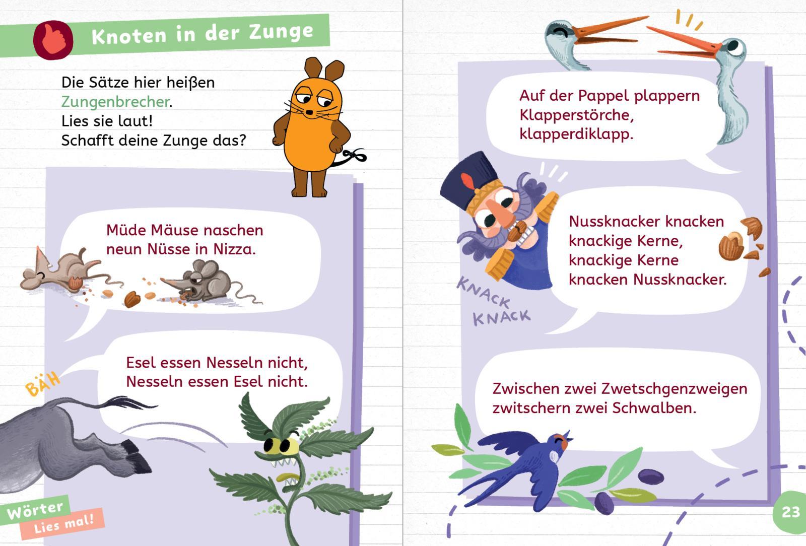 Beispielinhalt (Bild) Frag doch mal ... die Maus: Wissen zum Schulstart: Deutsch