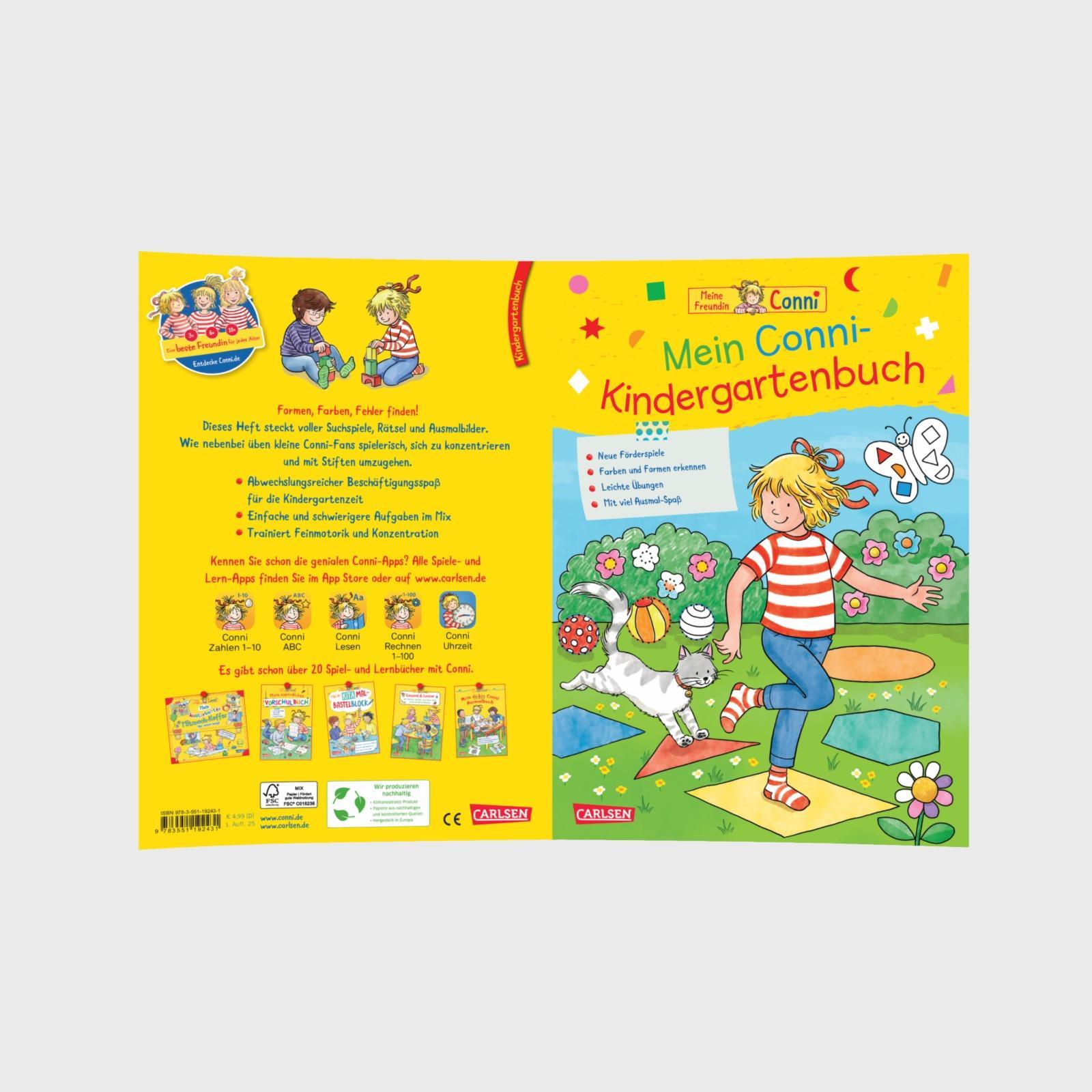 Beispielinhalt (Bild) Conni Gelbe Reihe (Beschäftigungsbuch): Mein Conni-Kindergartenbuch