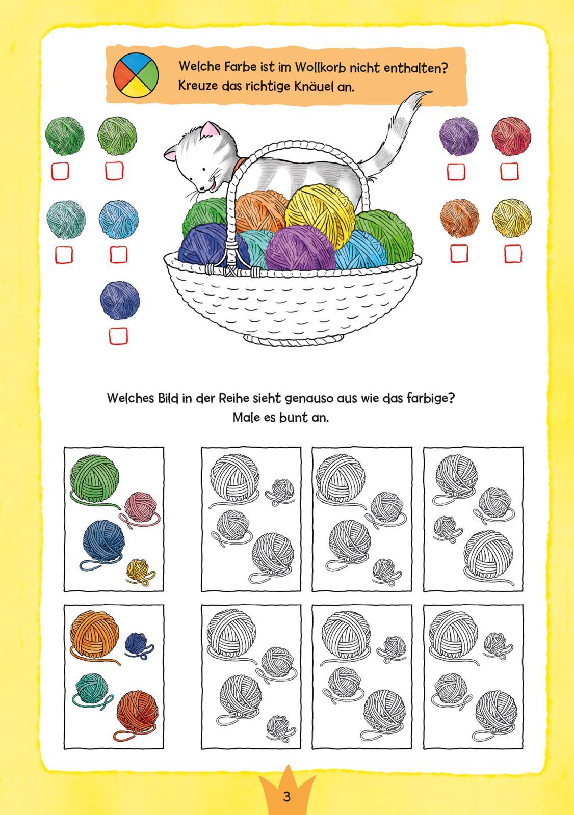 Beispielinhalt (Bild) Conni Gelbe Reihe (Beschäftigungsbuch): Mein Conni-Kindergartenbuch