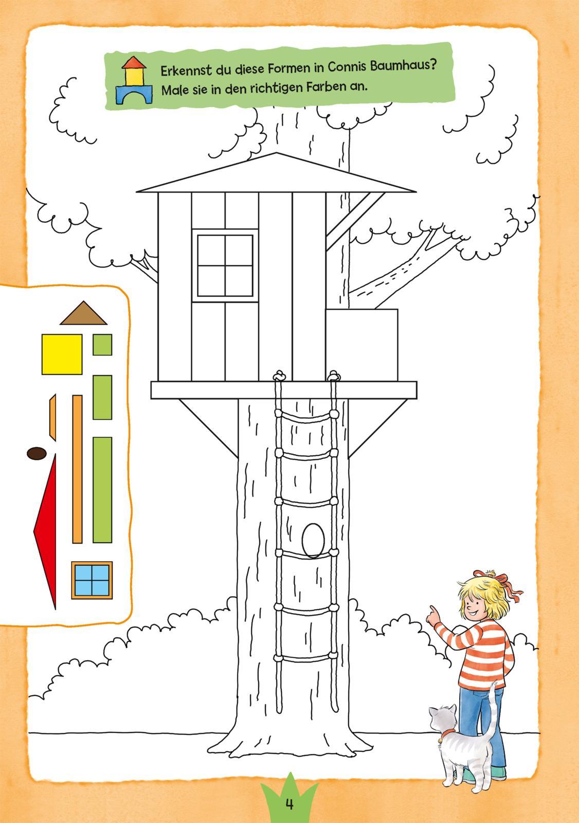 Beispielinhalt (Bild) Conni Gelbe Reihe (Beschäftigungsbuch): Mein Conni-Kindergartenbuch