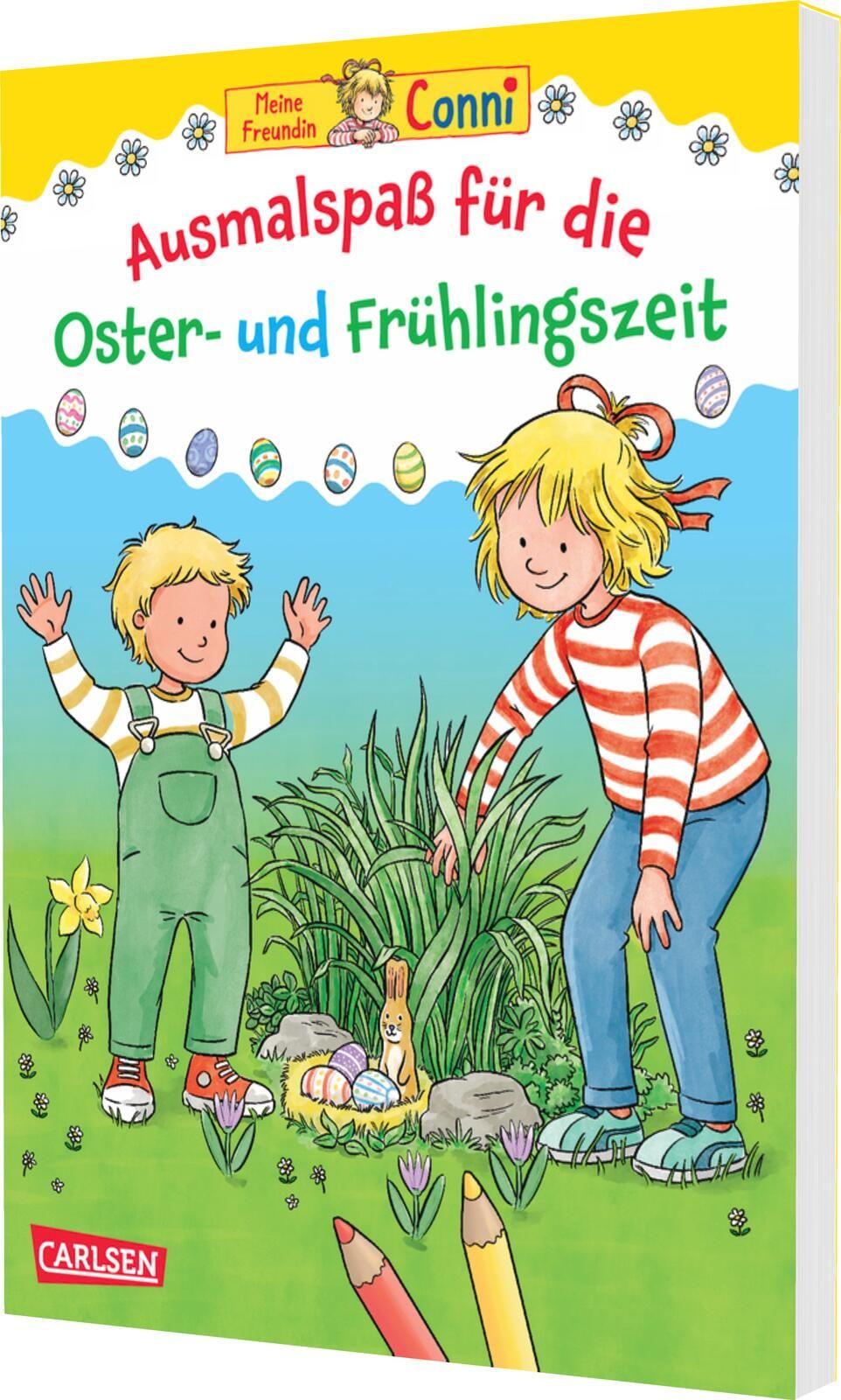 Vorderes Coverbild Conni Gelbe Reihe (Beschäftigungsbuch): Ausmalspaß für die Oster- und Frühlingszeit