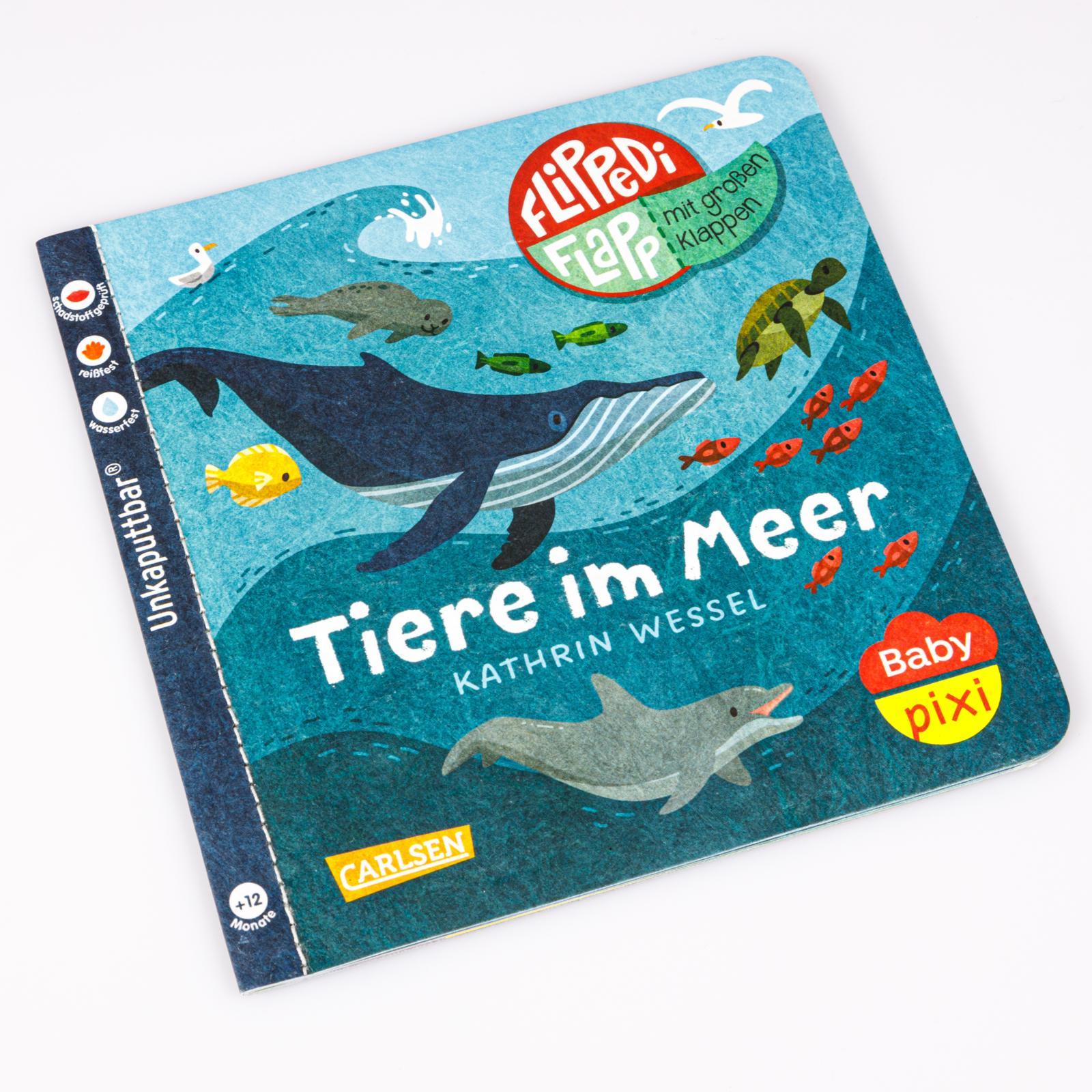 Beispielinhalt (Bild) Baby Pixi (unkaputtbar) 142: Flippediflapp: Tiere im Meer
