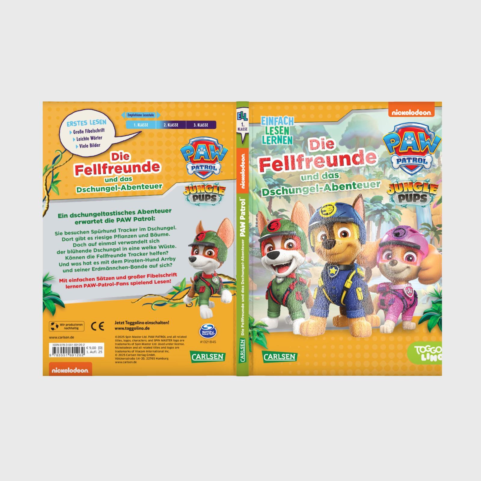 Beispielinhalt (Bild) PAW Patrol Erstlesebuch: Die Fellfreunde und das Dschungel-Abenteuer
