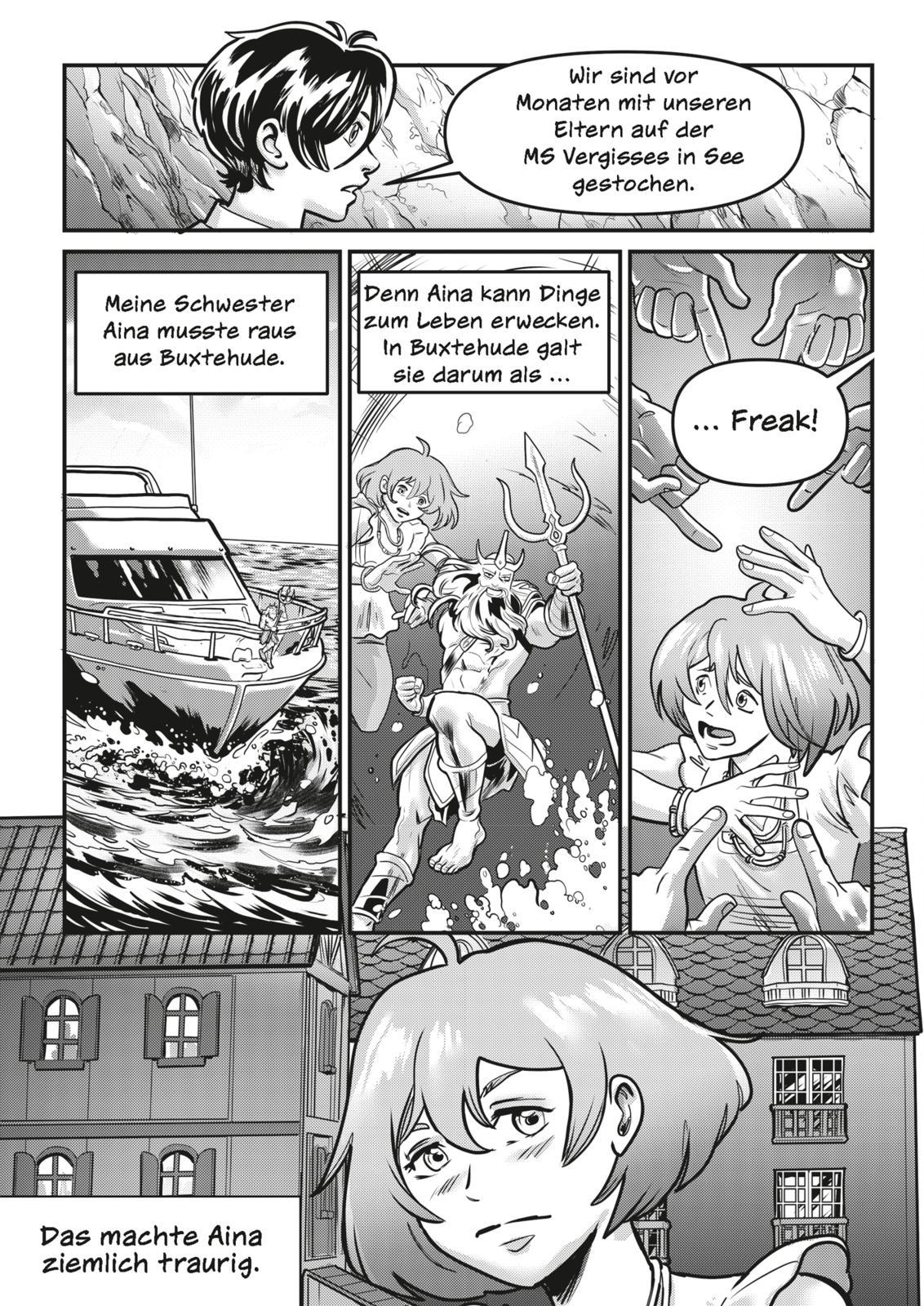 Beispielinhalt (Bild) School of Beastly Island - Band 2 - Gerettet