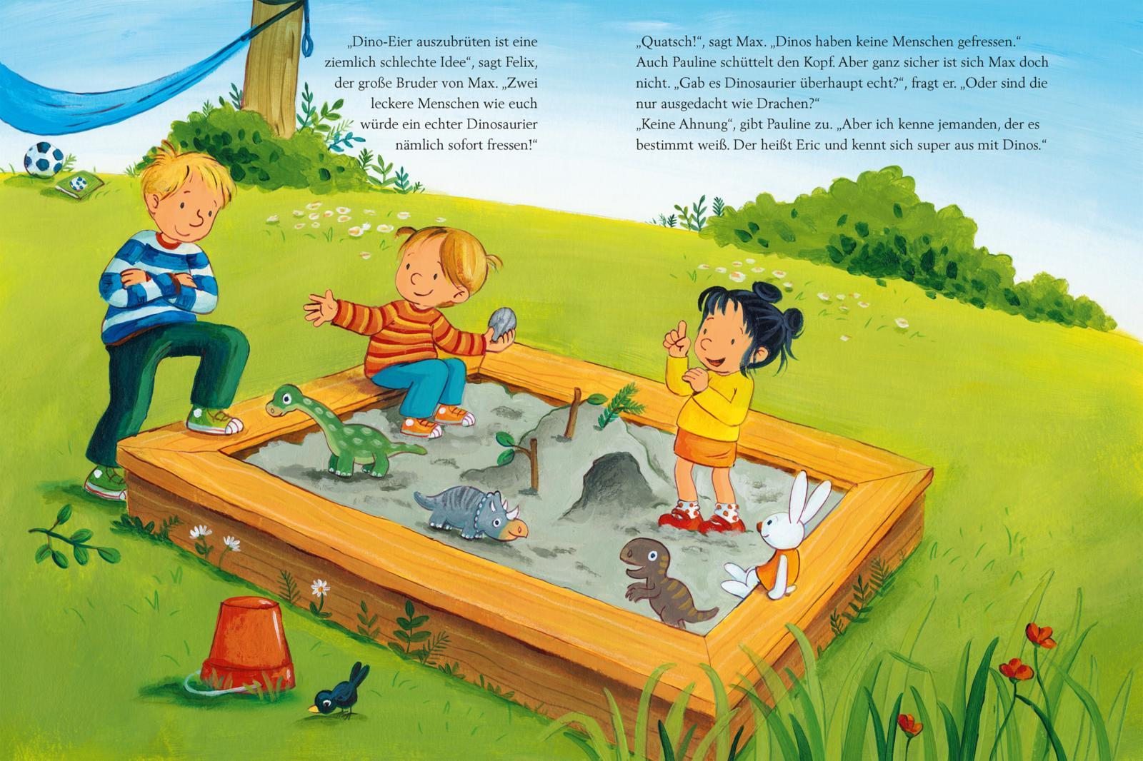 Beispielinhalt (Bild) Max-Bilderbücher: Max und die Dinosaurier