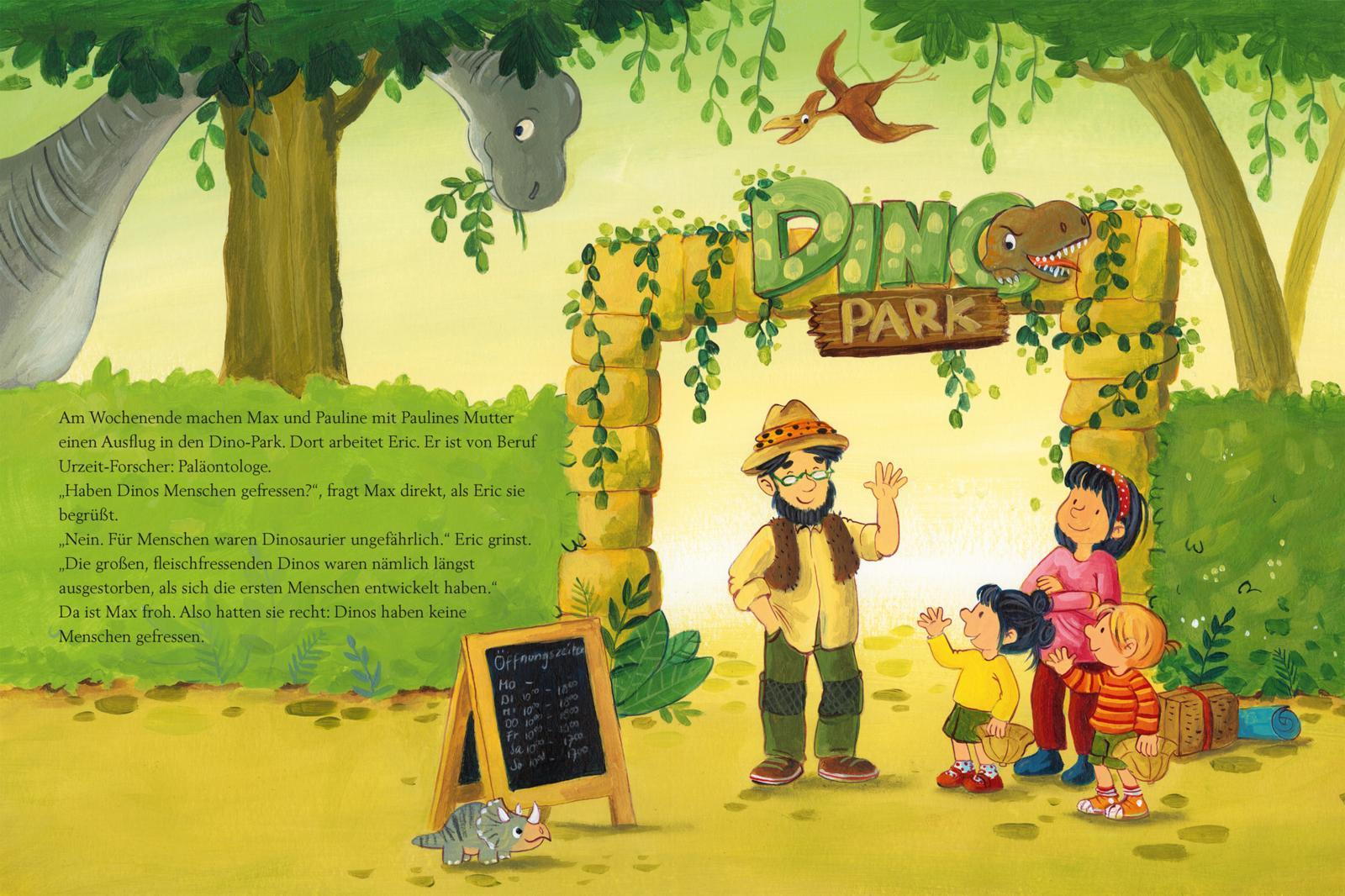 Beispielinhalt (Bild) Max-Bilderbücher: Max und die Dinosaurier