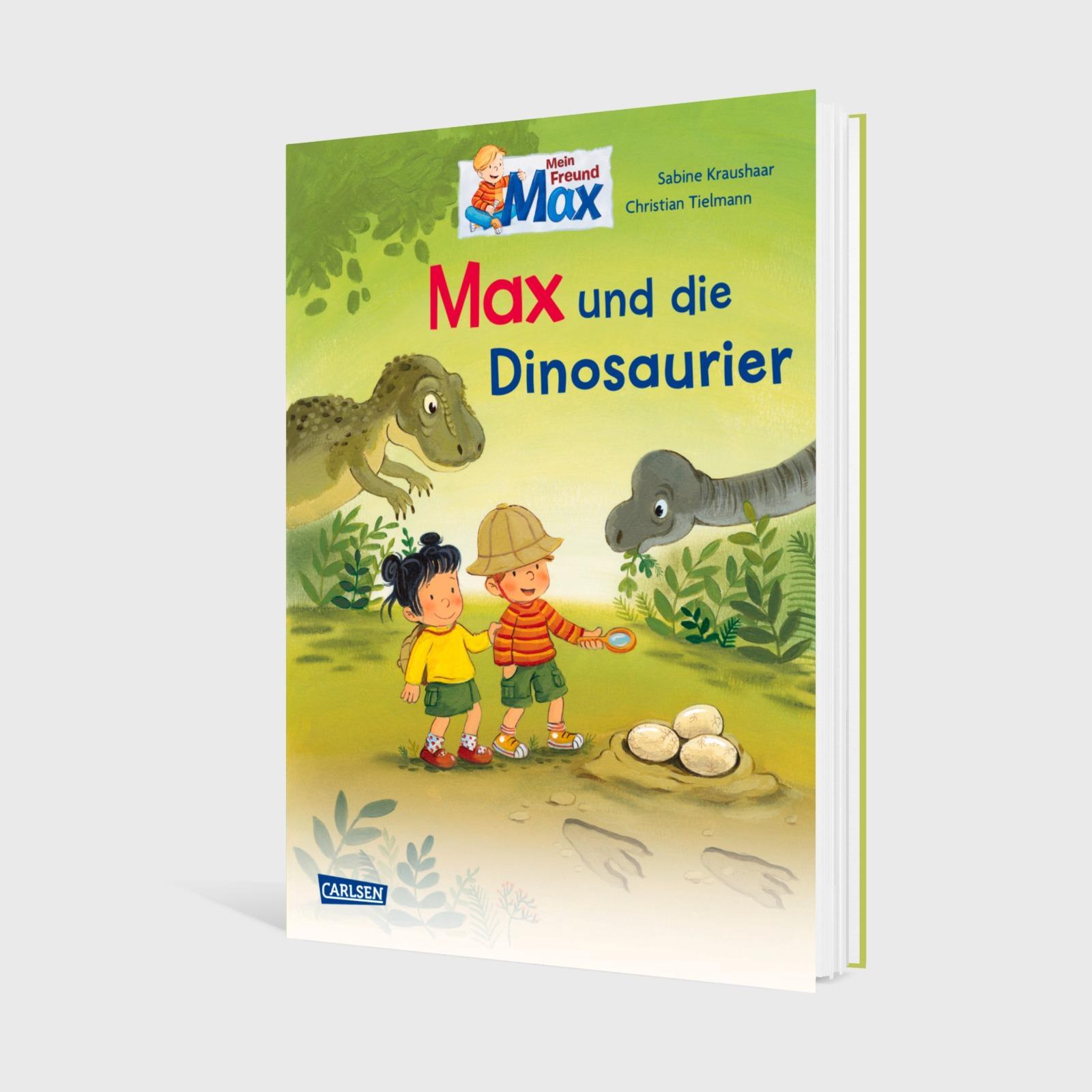 Beispielinhalt (Bild) Max-Bilderbücher: Max und die Dinosaurier