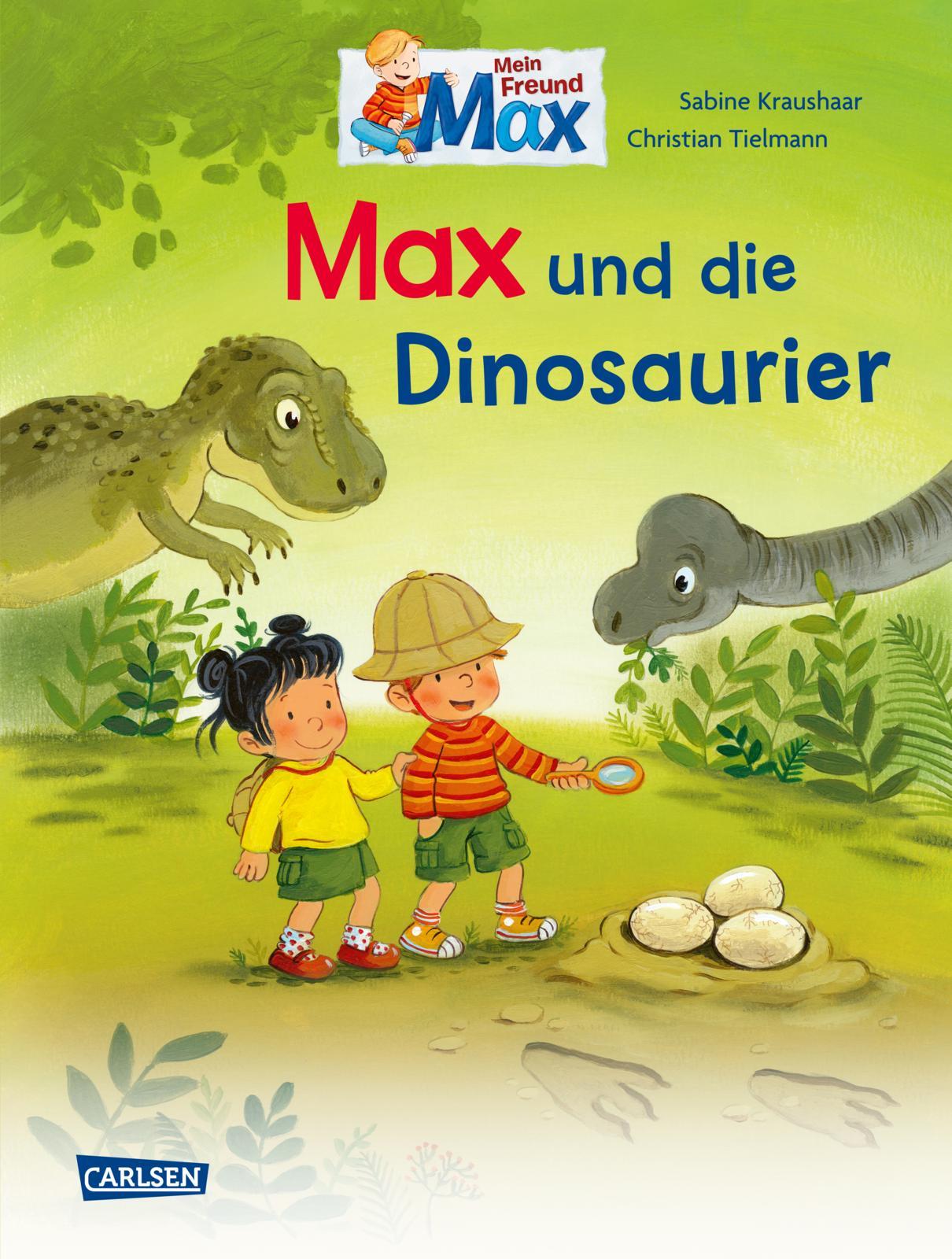 Vorderes Coverbild Max-Bilderbücher: Max und die Dinosaurier