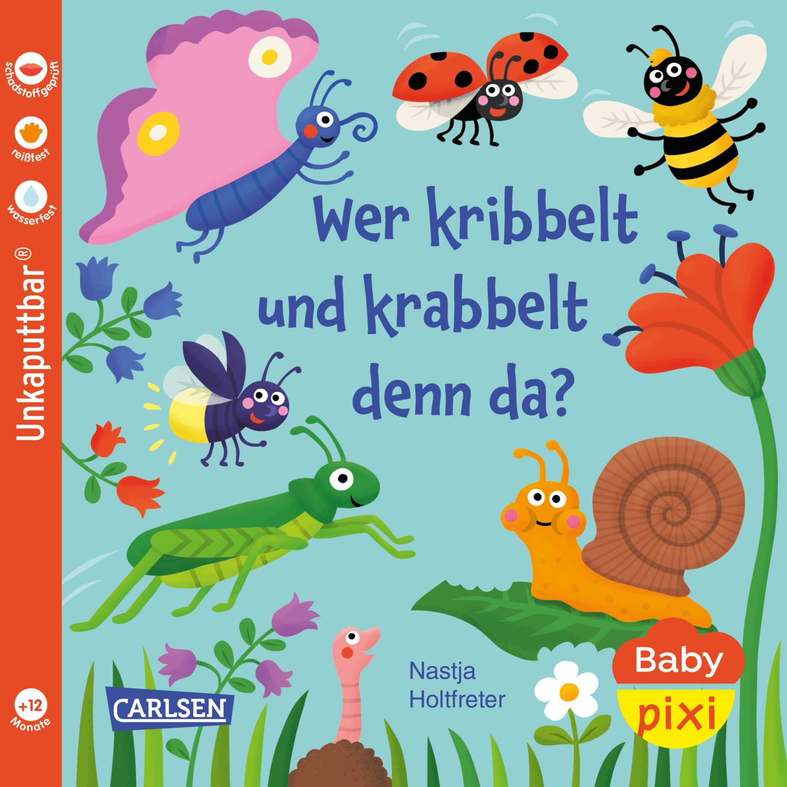 Vorderes Coverbild Baby Pixi (unkaputtbar) 160: Wer kribbelt und krabbelt denn da?
