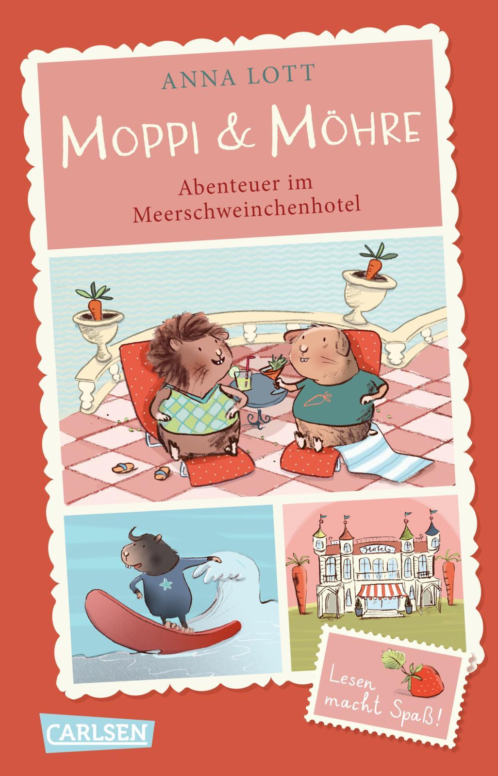 Vorderes Coverbild Moppi und Möhre - Abenteuer im Meerschweinchenhotel
