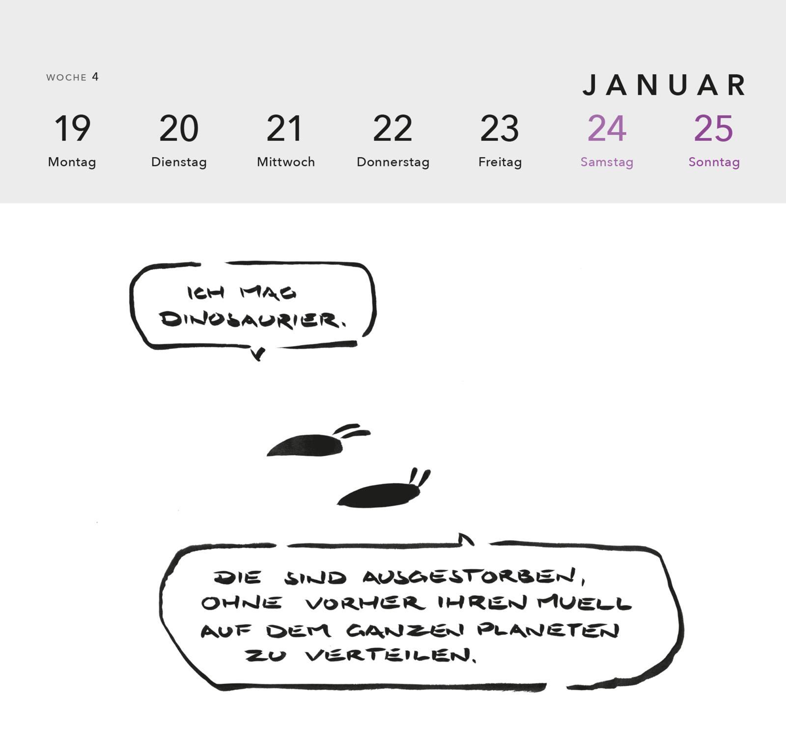 Beispielinhalt (Bild) meta bene Postkartenkalender 2026