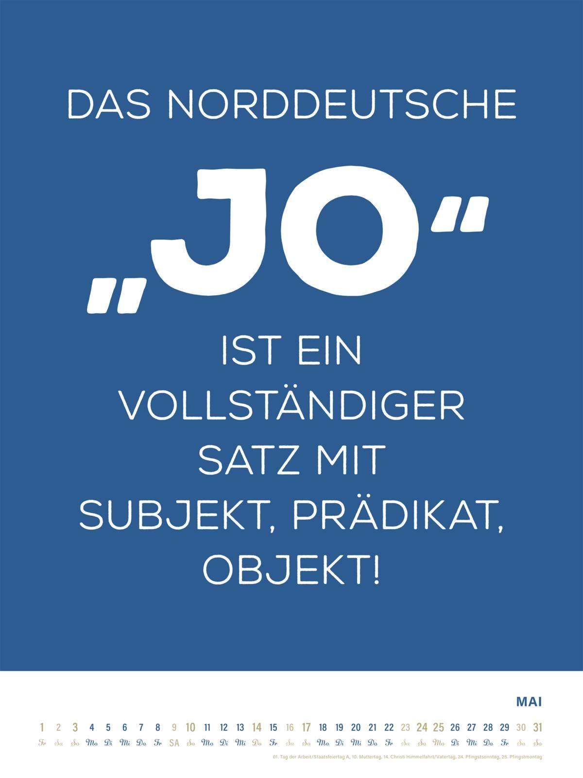 Beispielinhalt (Bild) MOIN Wandkalender 2026 - Watt mutt, dat mutt