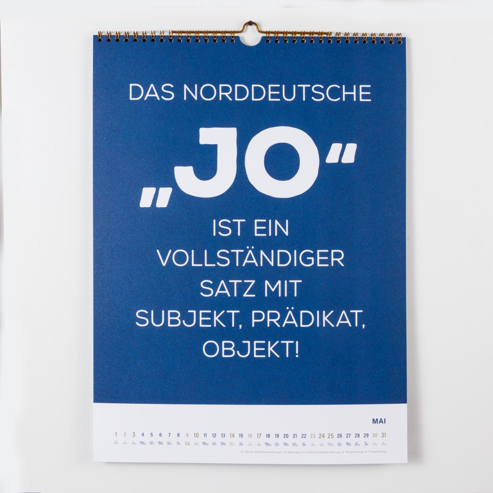 Beispielinhalt (Bild) MOIN Wandkalender 2026 - Watt mutt, dat mutt