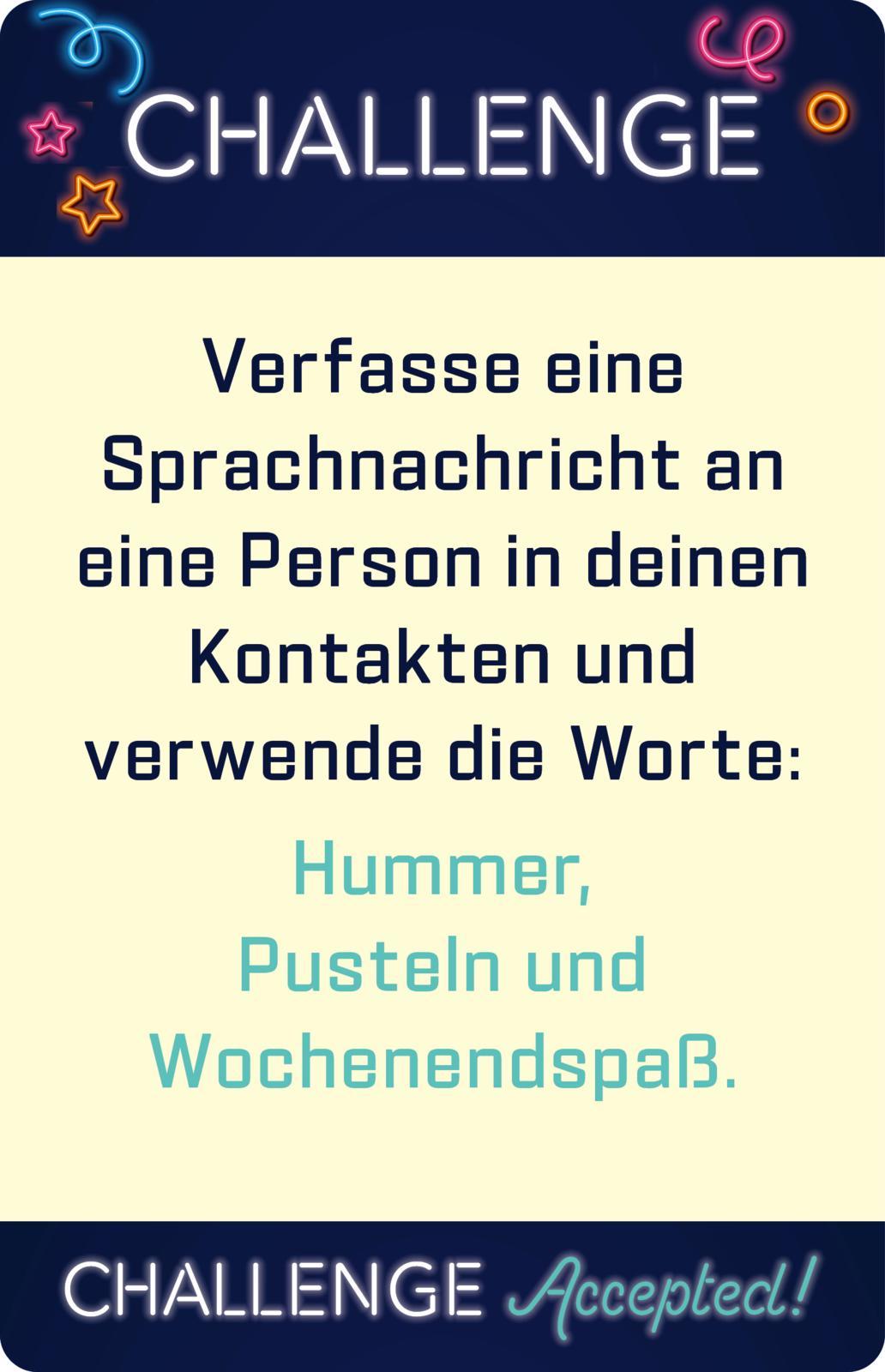 Beispielinhalt (Bild) Challenge Accepted! 18+