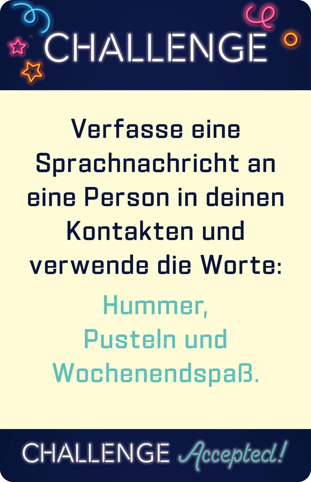 Beispielinhalt (Bild) Challenge Accepted! 18+