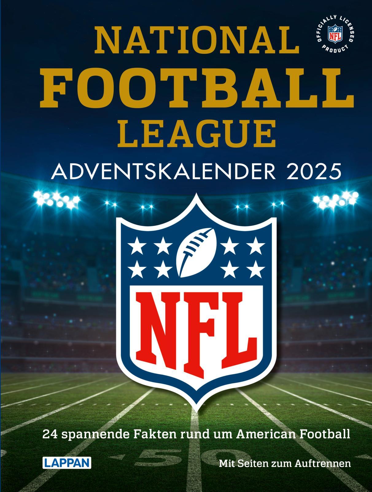 Vorderes Coverbild NFL American Football Adventskalender 2025