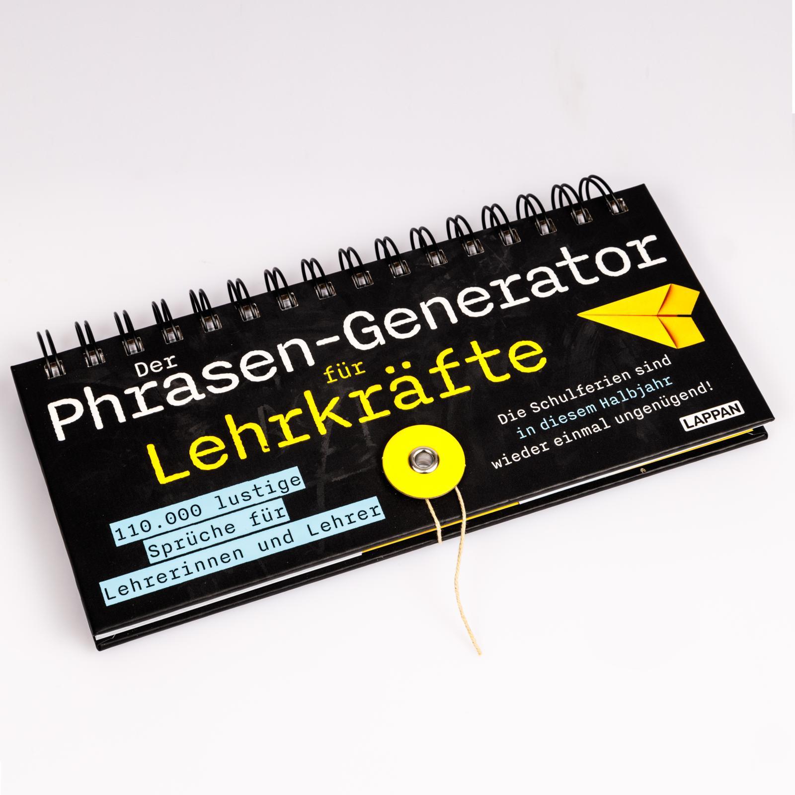Beispielinhalt (Bild) Der Phrasen-Generator für Lehrkräfte