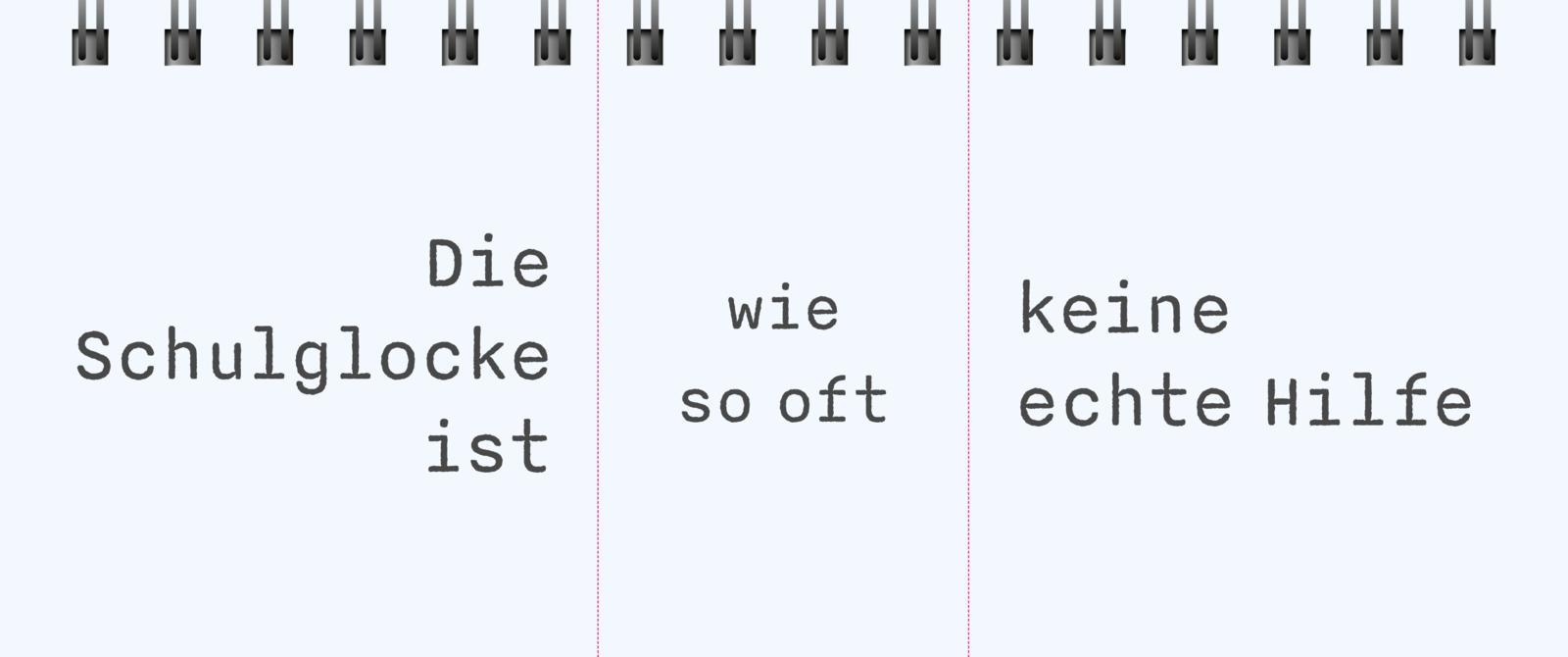 Beispielinhalt (Bild) Der Phrasen-Generator für Lehrkräfte