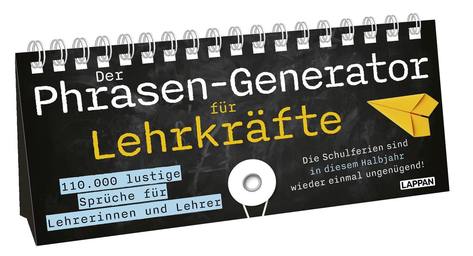 Vorderes Coverbild Der Phrasen-Generator für Lehrkräfte
