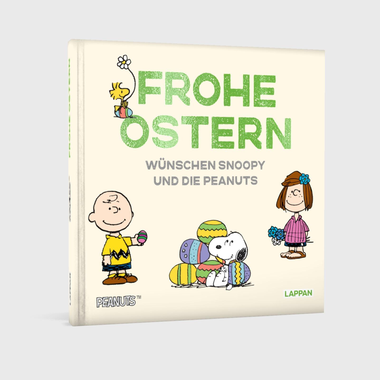 Beispielinhalt (Bild) Peanuts Geschenkbuch: Frohe Ostern wünschen Snoopy und die Peanuts!