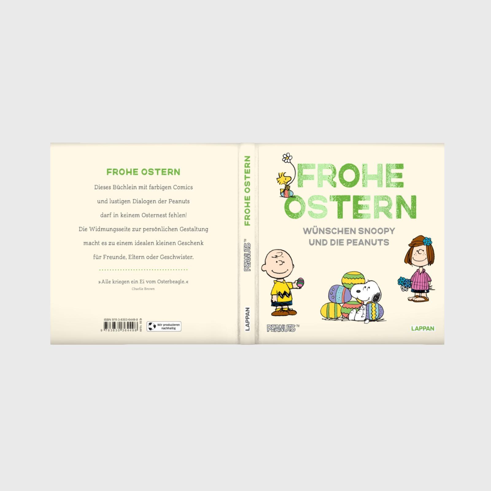 Beispielinhalt (Bild) Peanuts Geschenkbuch: Frohe Ostern wünschen Snoopy und die Peanuts!