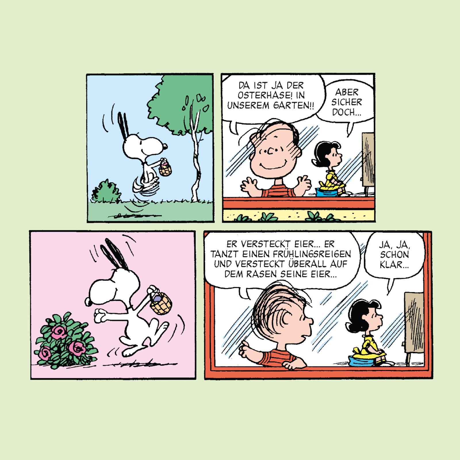 Beispielinhalt (Bild) Peanuts Geschenkbuch: Frohe Ostern wünschen Snoopy und die Peanuts!