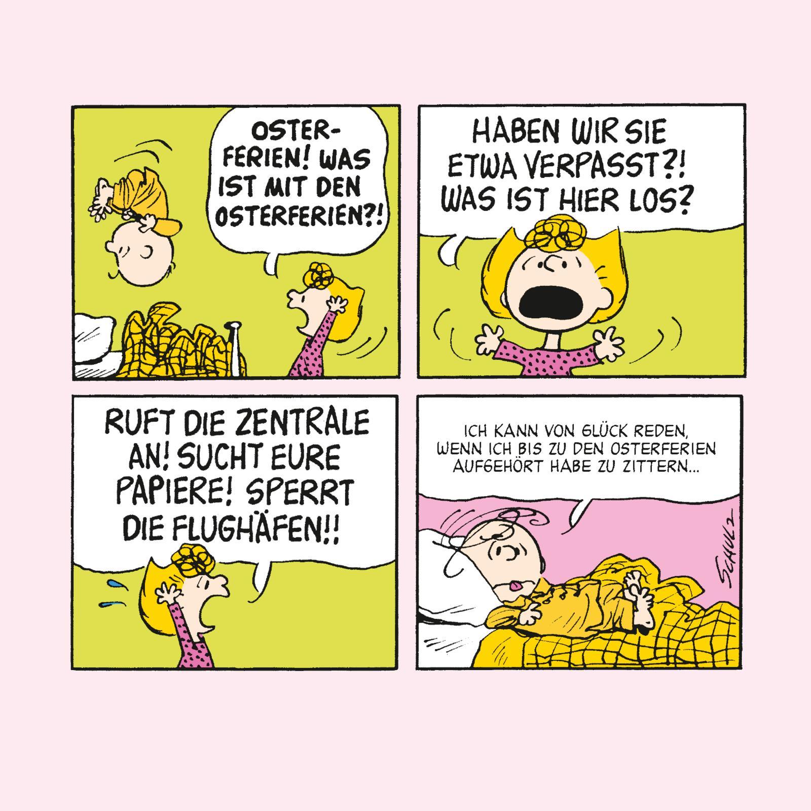 Beispielinhalt (Bild) Peanuts Geschenkbuch: Frohe Ostern wünschen Snoopy und die Peanuts!
