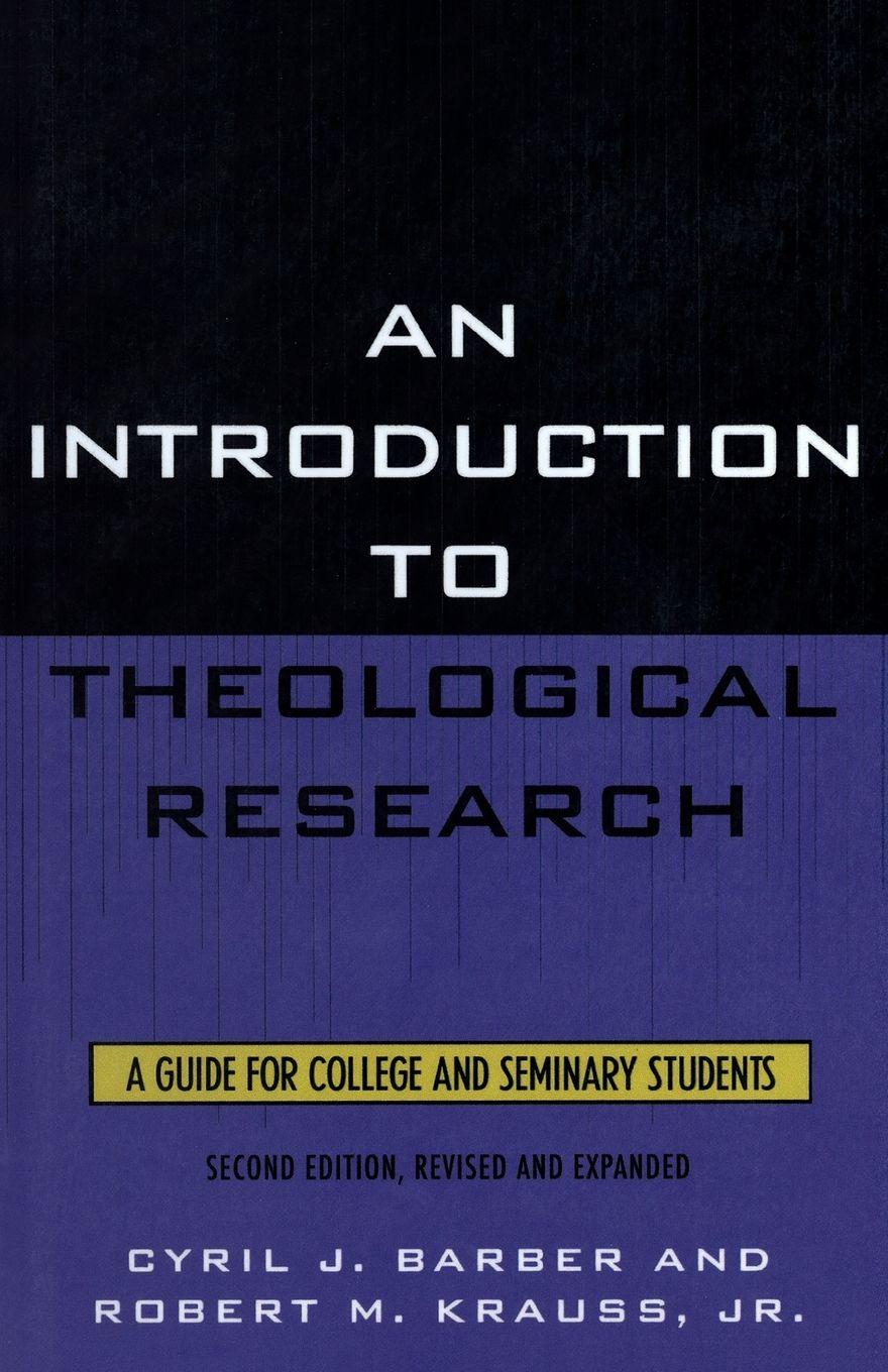Vorderes Coverbild Introduction To Theological Research
