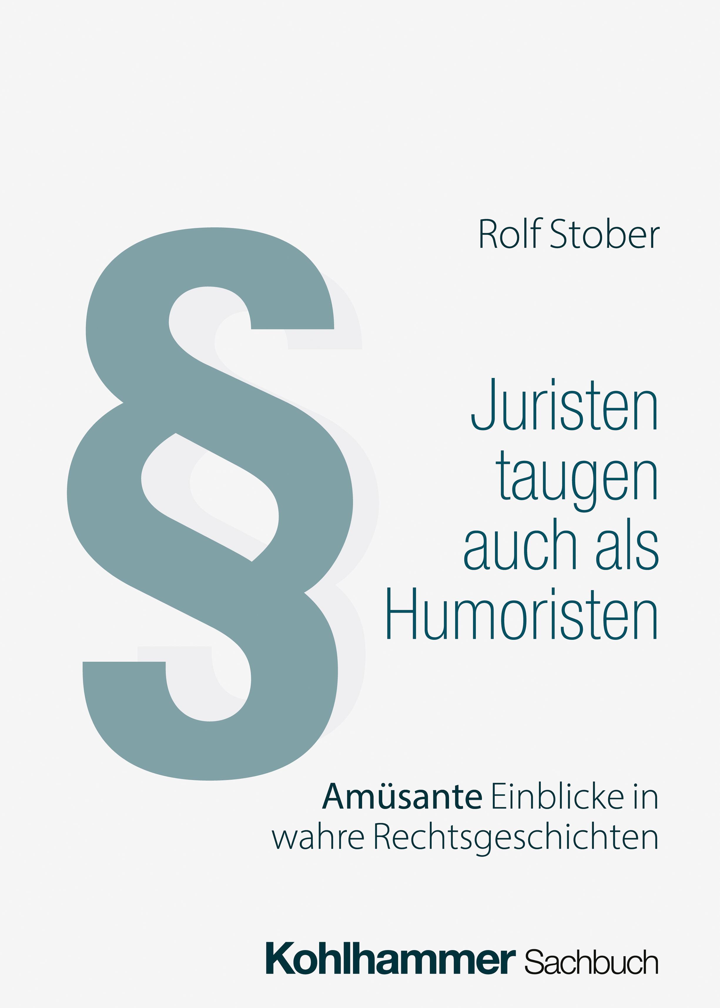 Vorderes Coverbild Juristen taugen auch als Humoristen