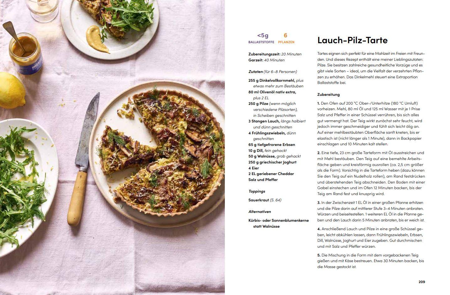 Beispielinhalt (Bild) Nahrung fürs Leben - Das Kochbuch