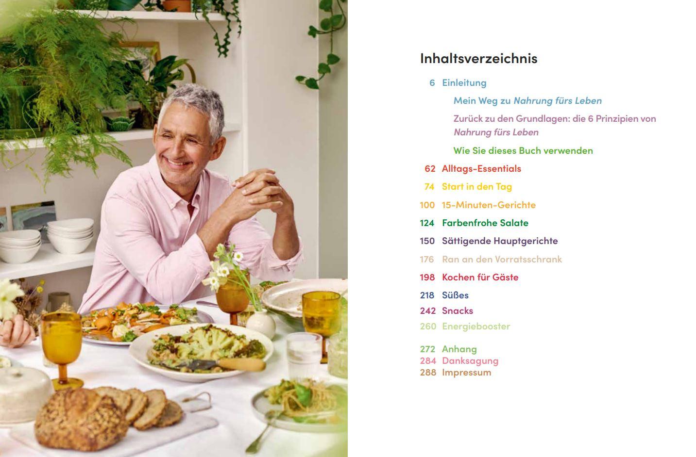 Beispielinhalt (Bild) Nahrung fürs Leben - Das Kochbuch