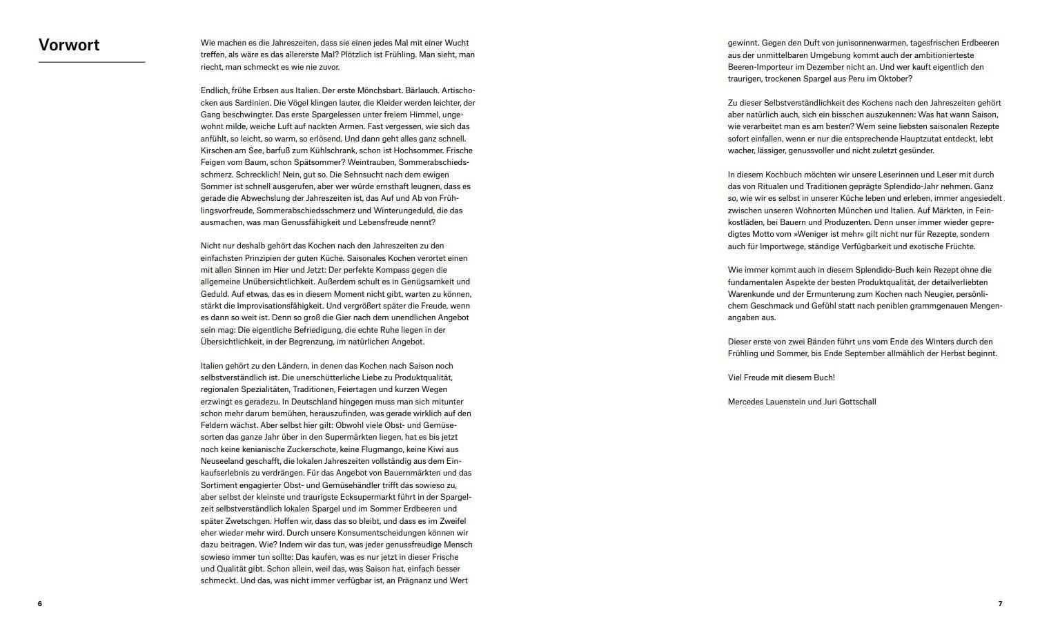 Beispielinhalt (Bild) Splendido. Primavera/Estate