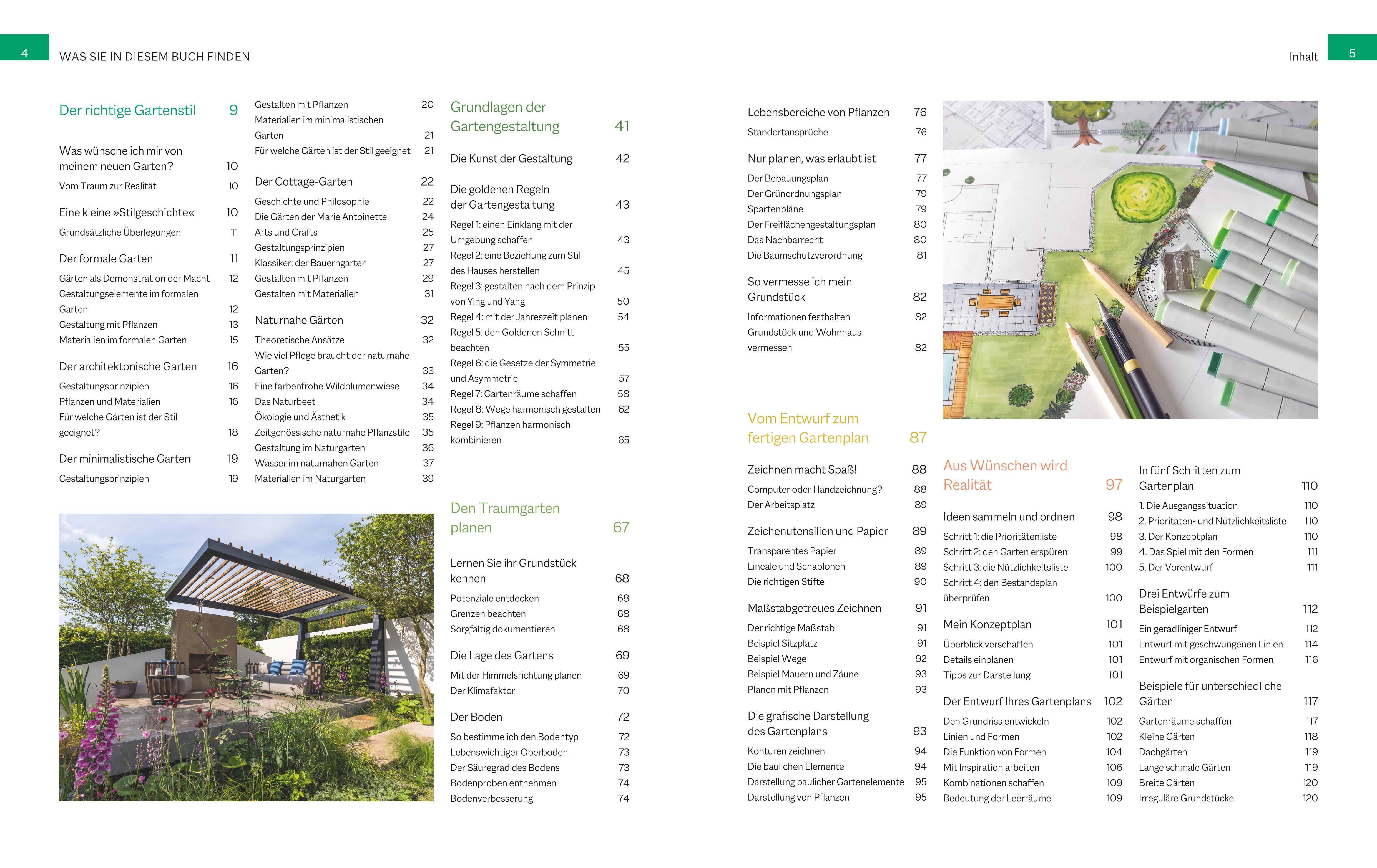 Beispielinhalt (Bild) Das große GU Handbuch Gartengestaltung