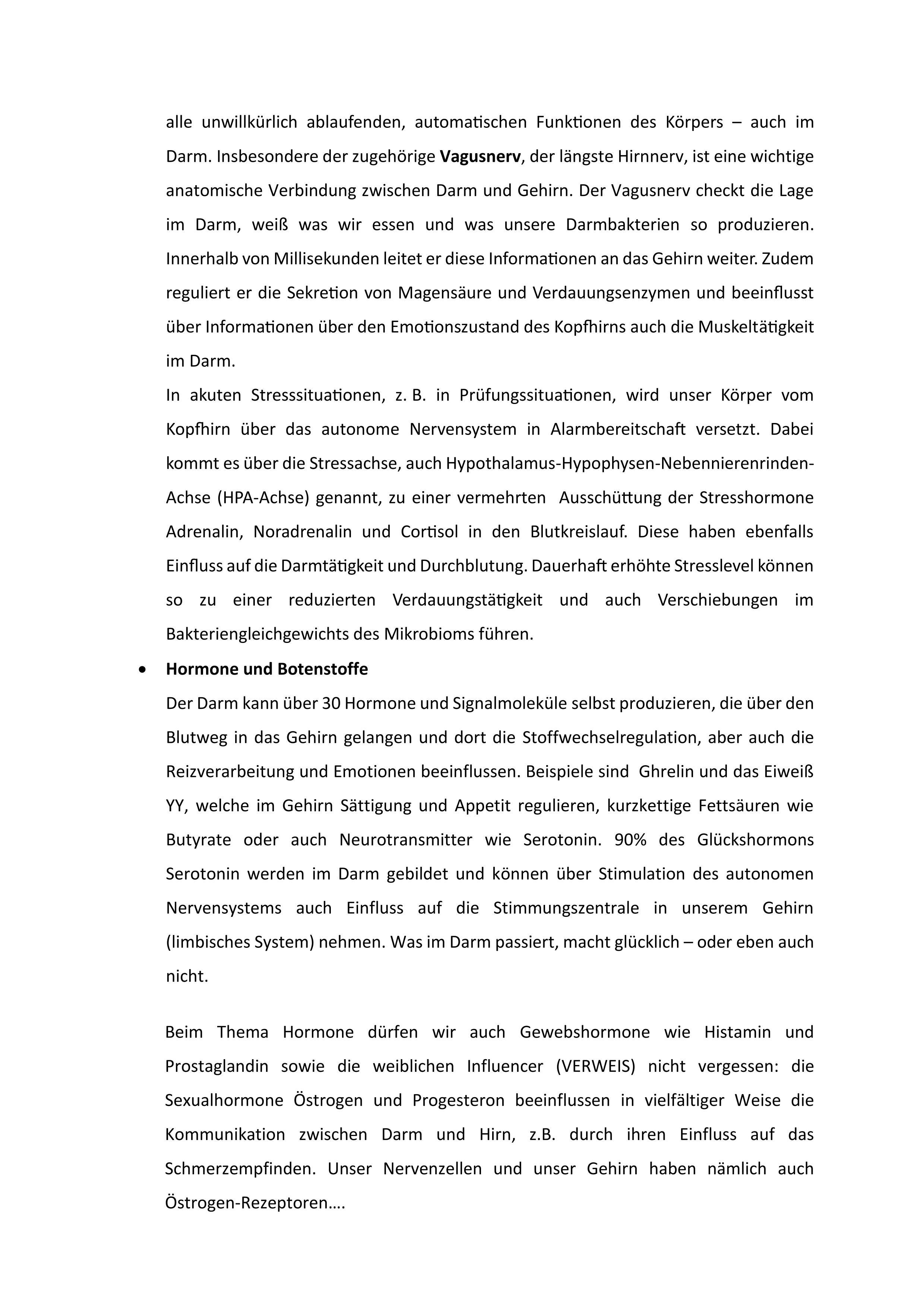 Beispielinhalt (Bild) Frauen haben anders Darm