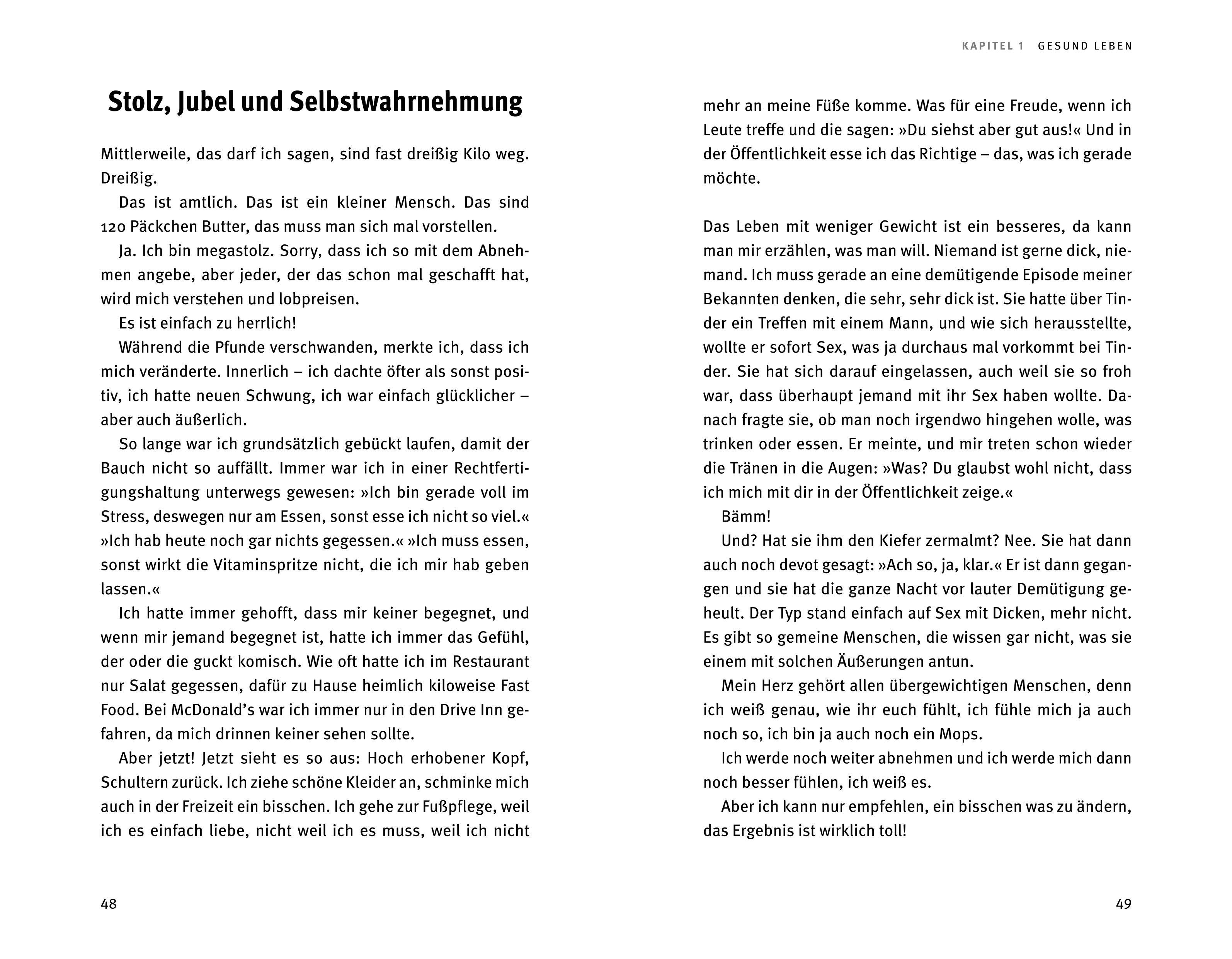 Beispielinhalt (Bild) Der Geist ist willig, der Körper chillig